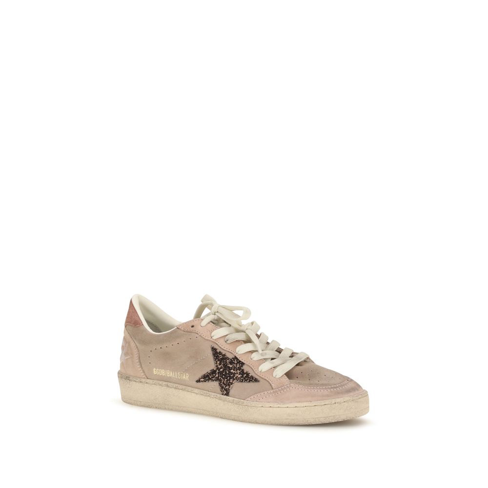 Beige Calf Leather Bos Taurus Low Top Sneakers