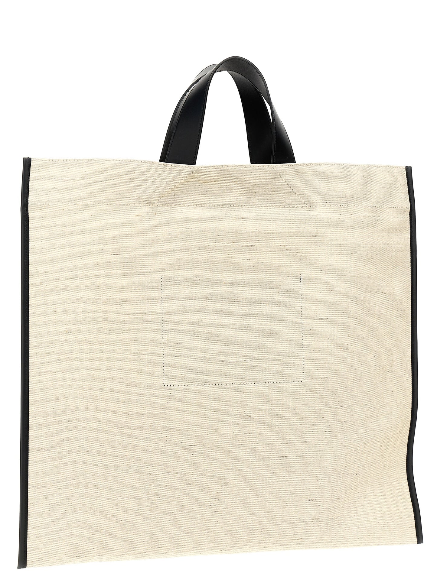 Bicolor Jute Tote Bag