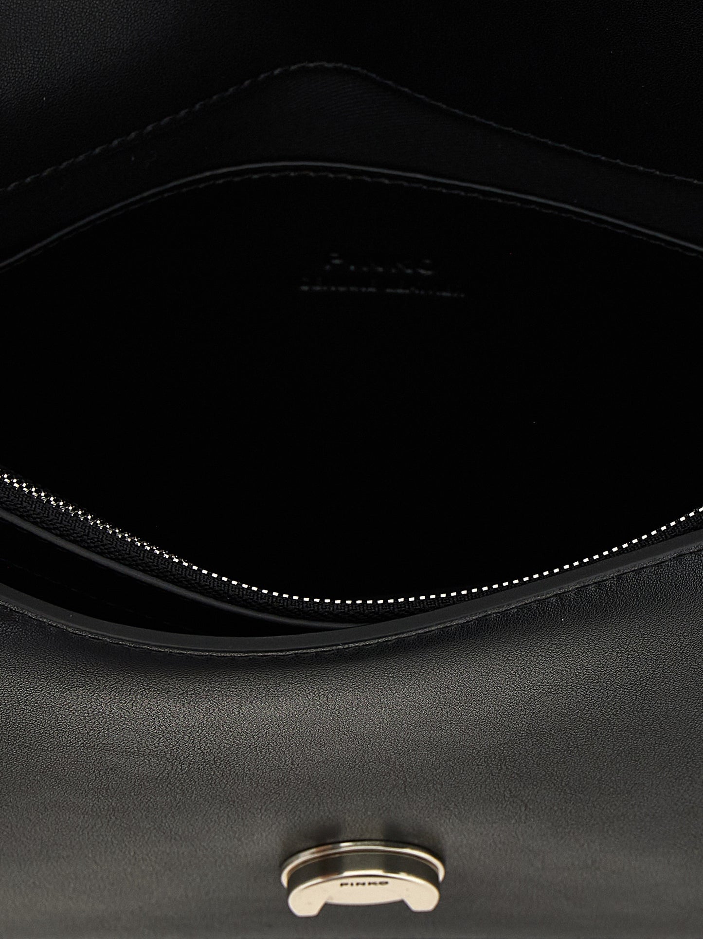 Black Goatskin Crossbody Bag