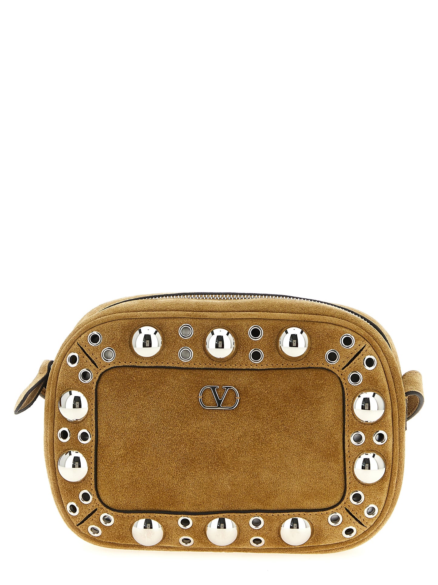 Beige Cowhide Crossbody Bag