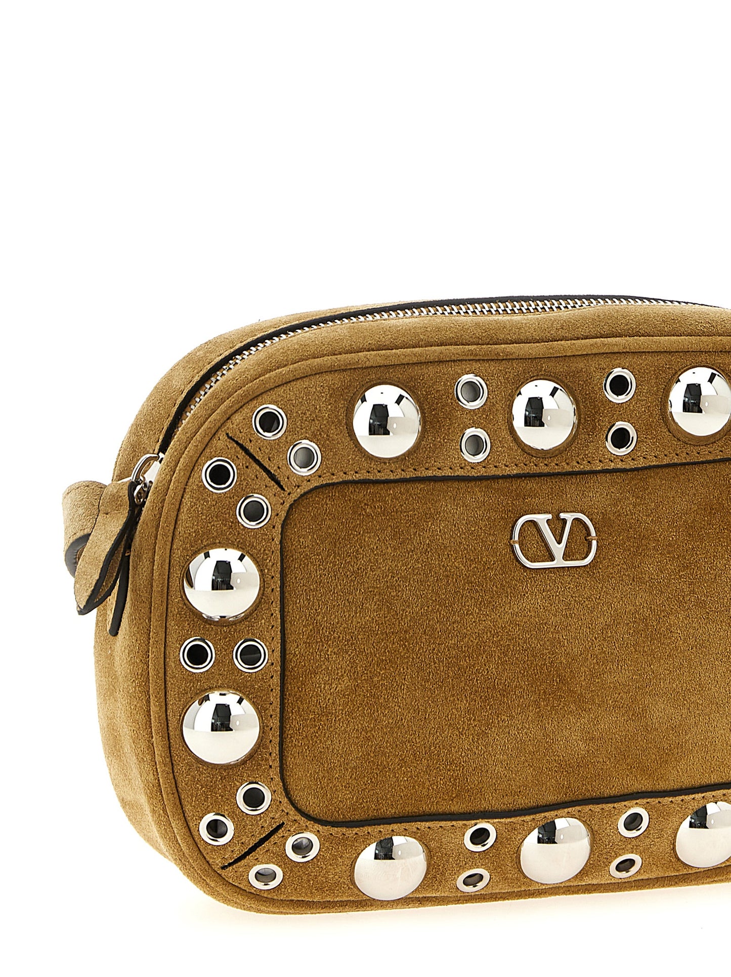 Beige Cowhide Crossbody Bag