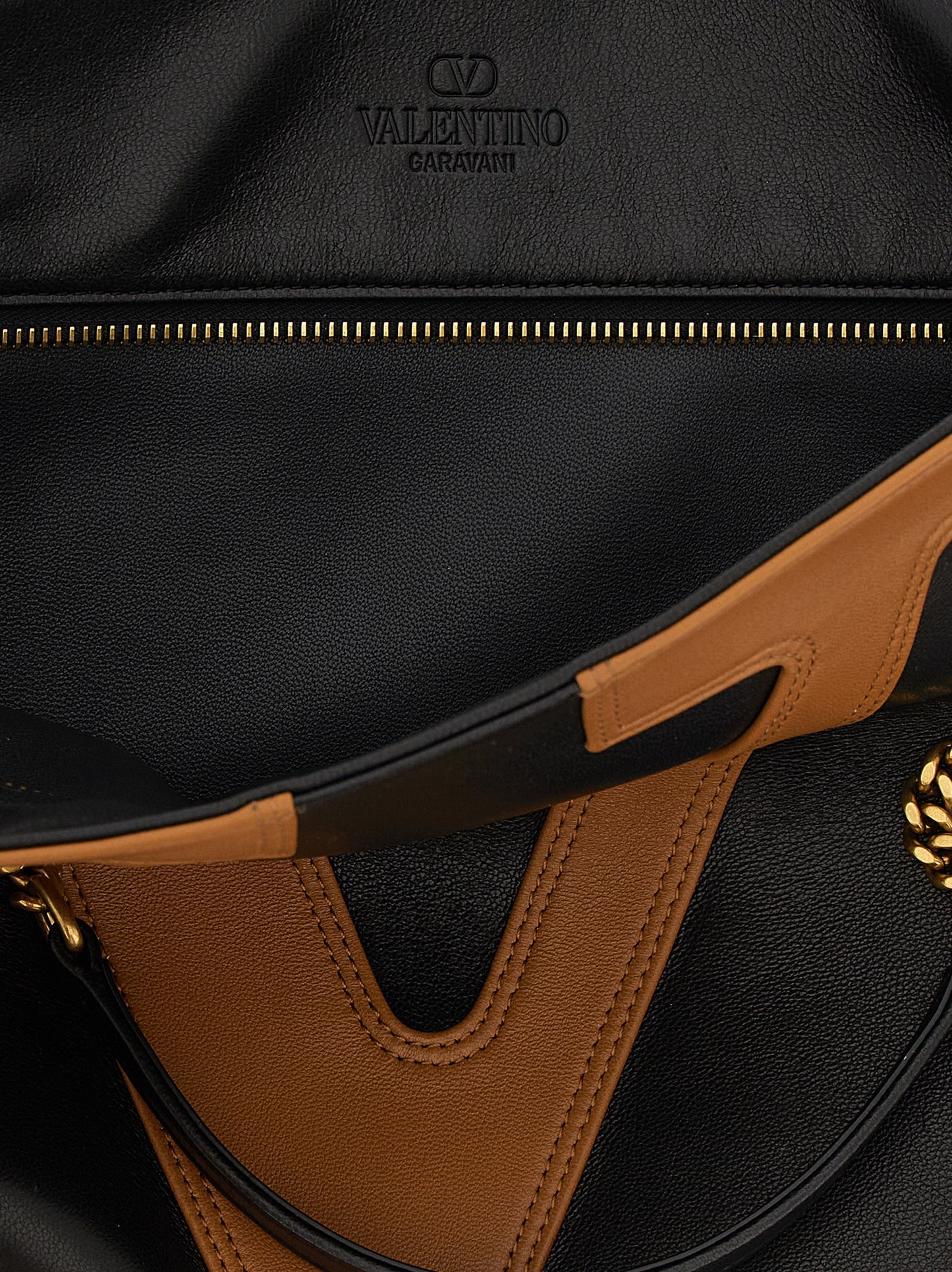 Brown Lamb Leather Tote Bag