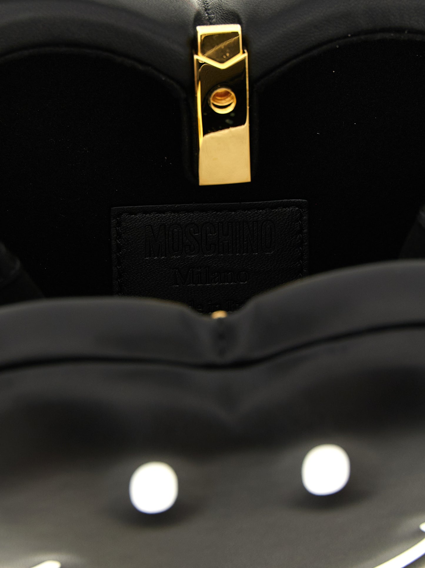 Black Polyester Handbag