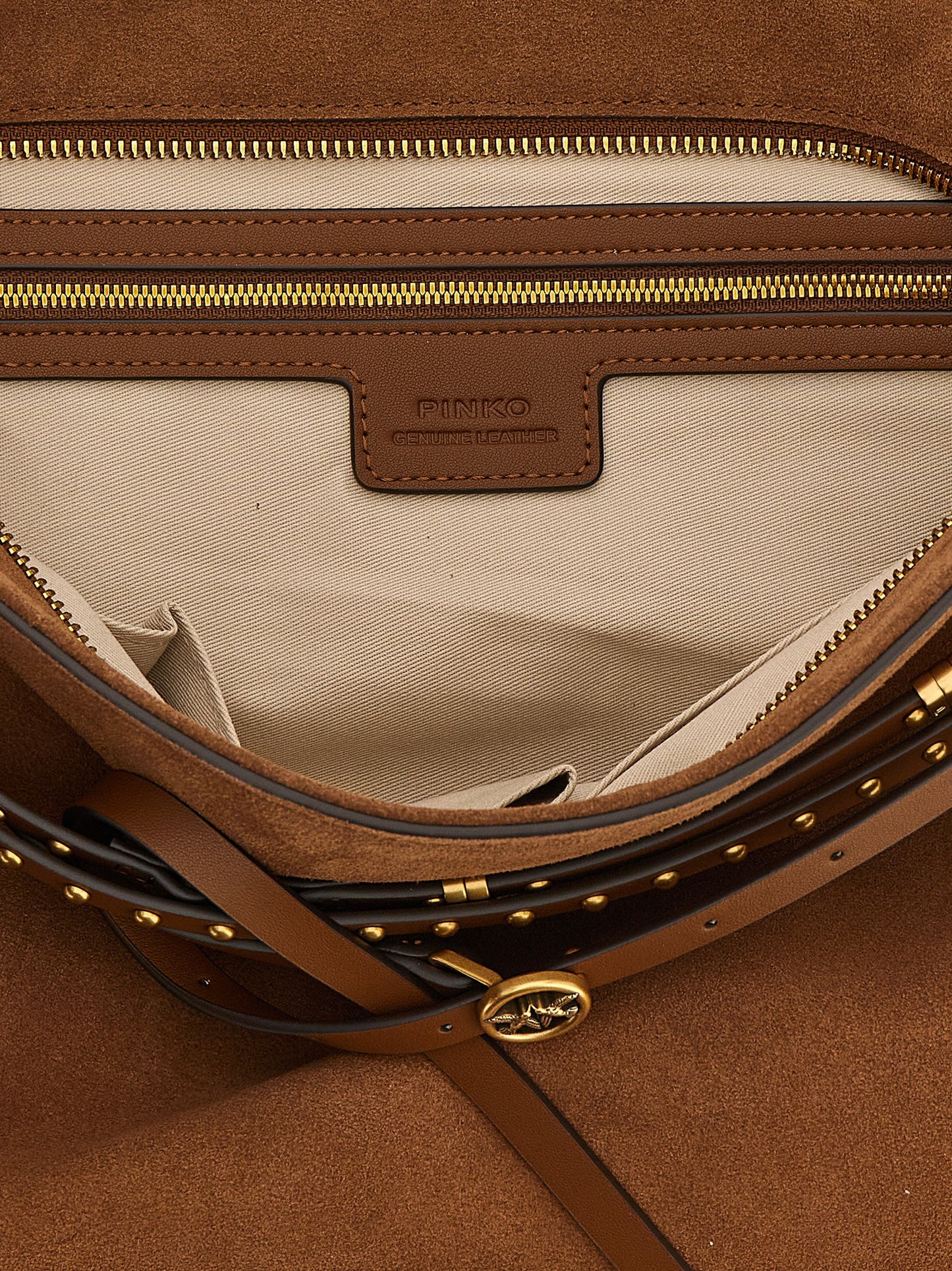 Brown Cowhide Shoulder Bag