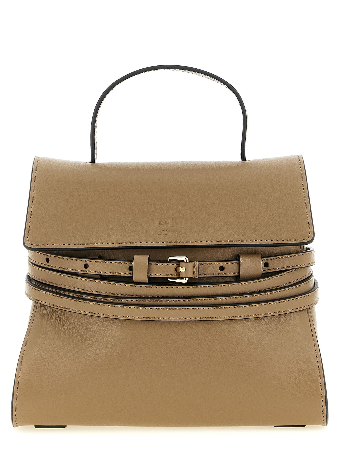 Beige Napa Leather / Calf Bos Taurus Handbag