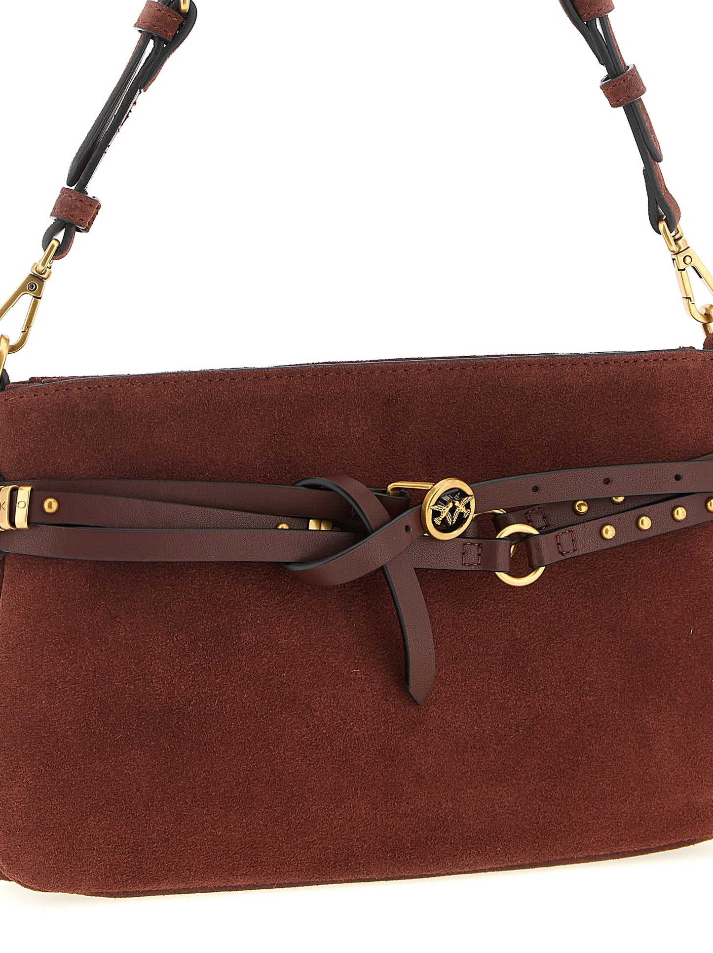 Bordeaux Lamb Leather Shoulder Bag