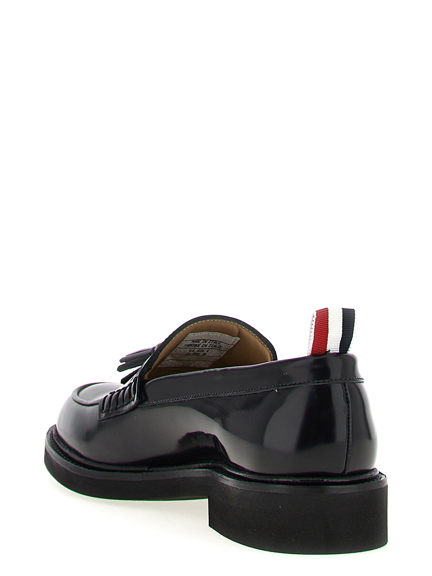 Black Calfskin Slip-On Loafers