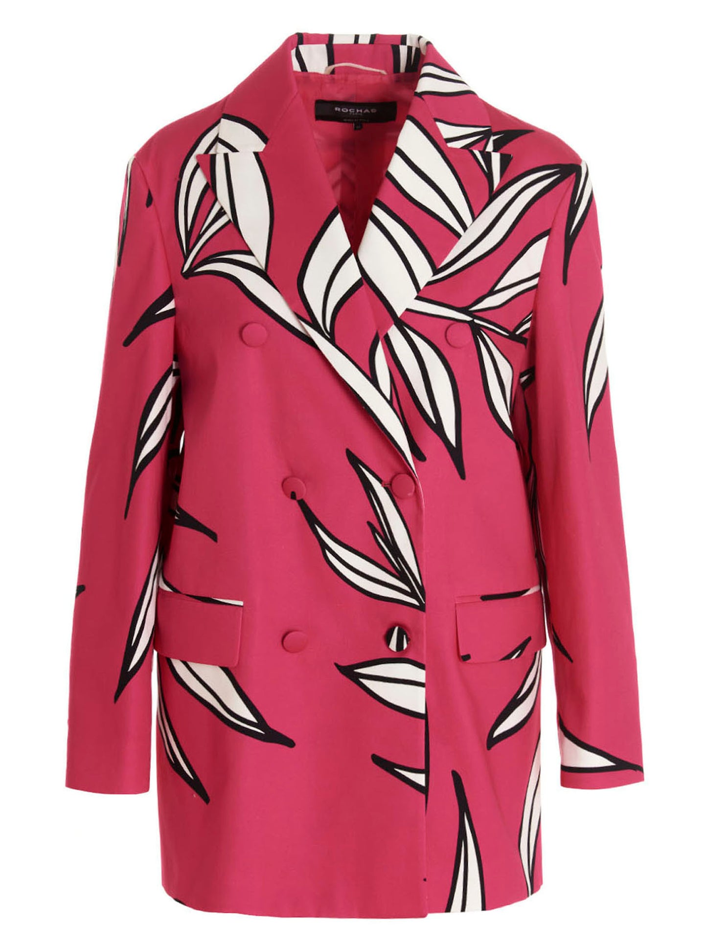 Fuchsia Cotton Blazer