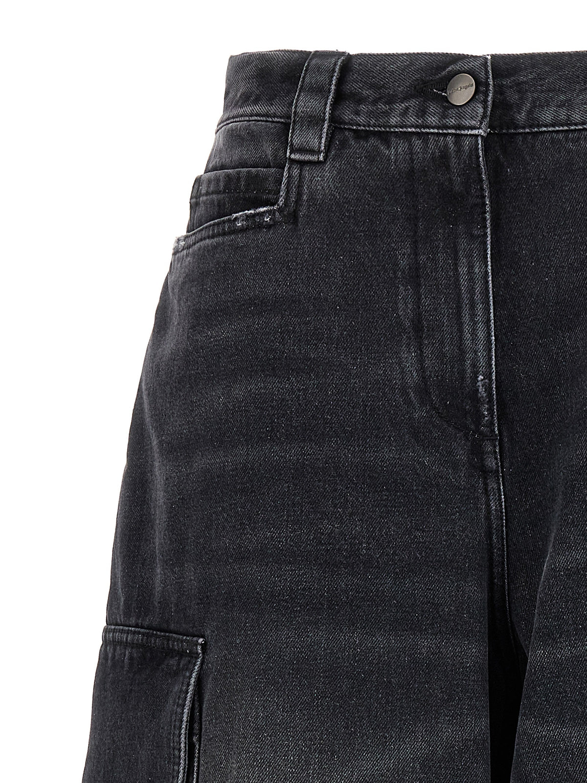 Gray Cotton Cargo Shorts
