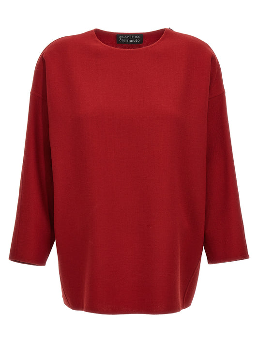 Red Virgin Wool Shirt