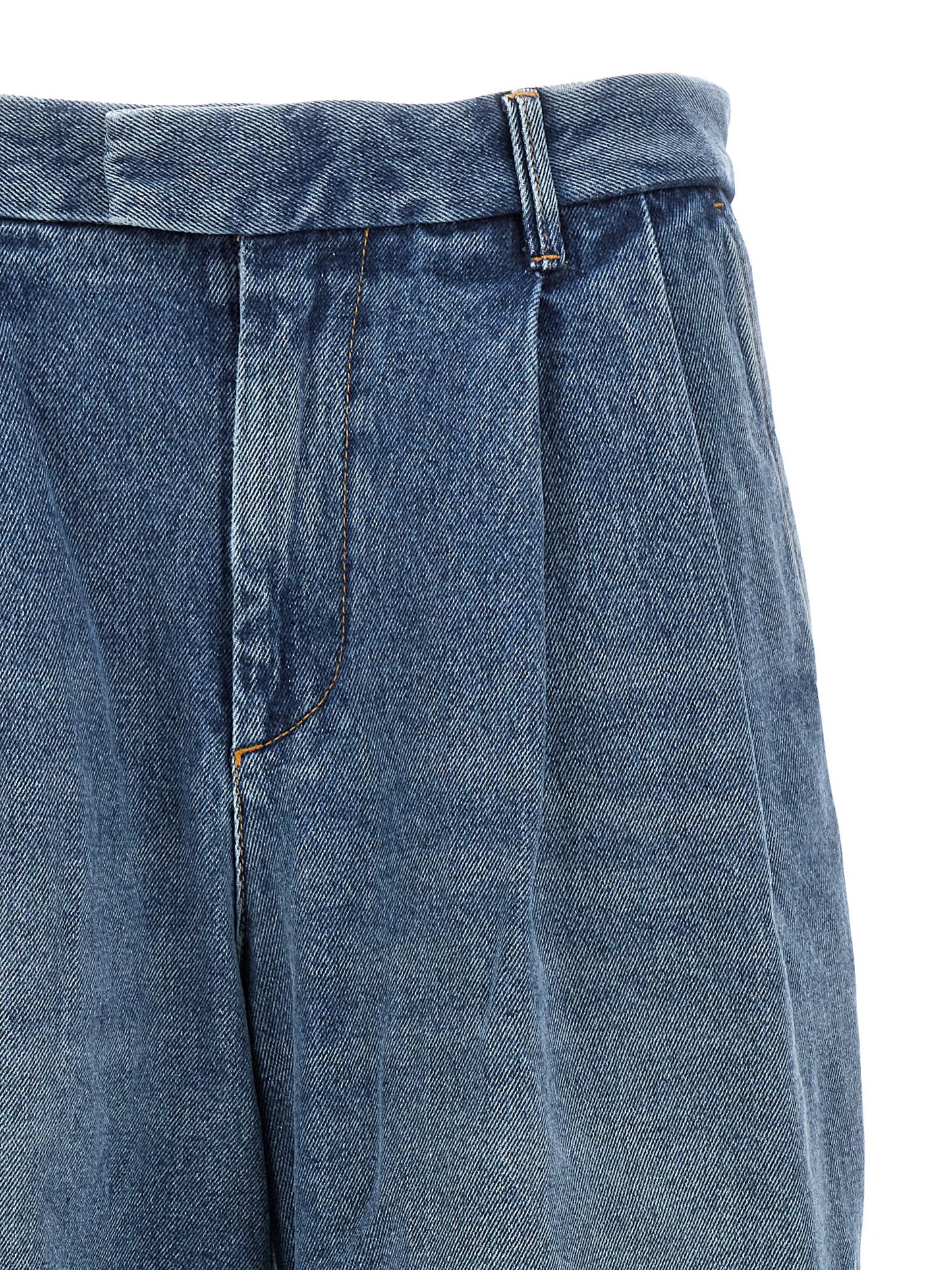 Blue Cotton Jeans Denim