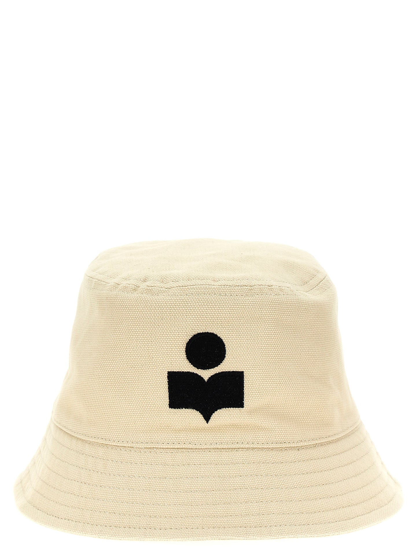 Beige Cotton Bucket Hat