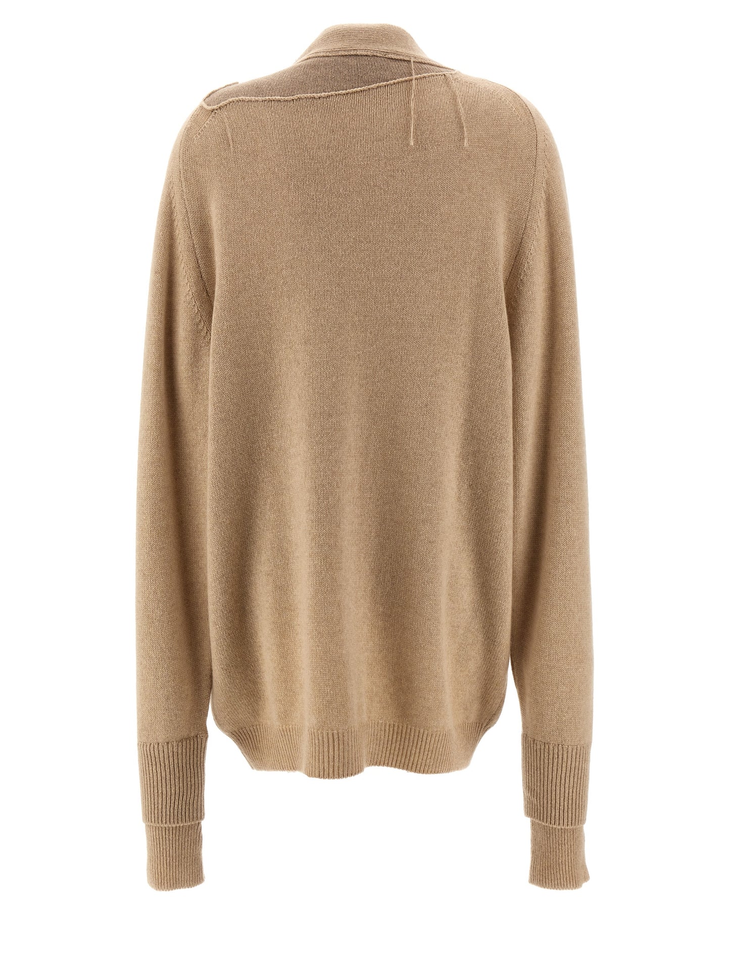 Beige Cashmere Cardigan