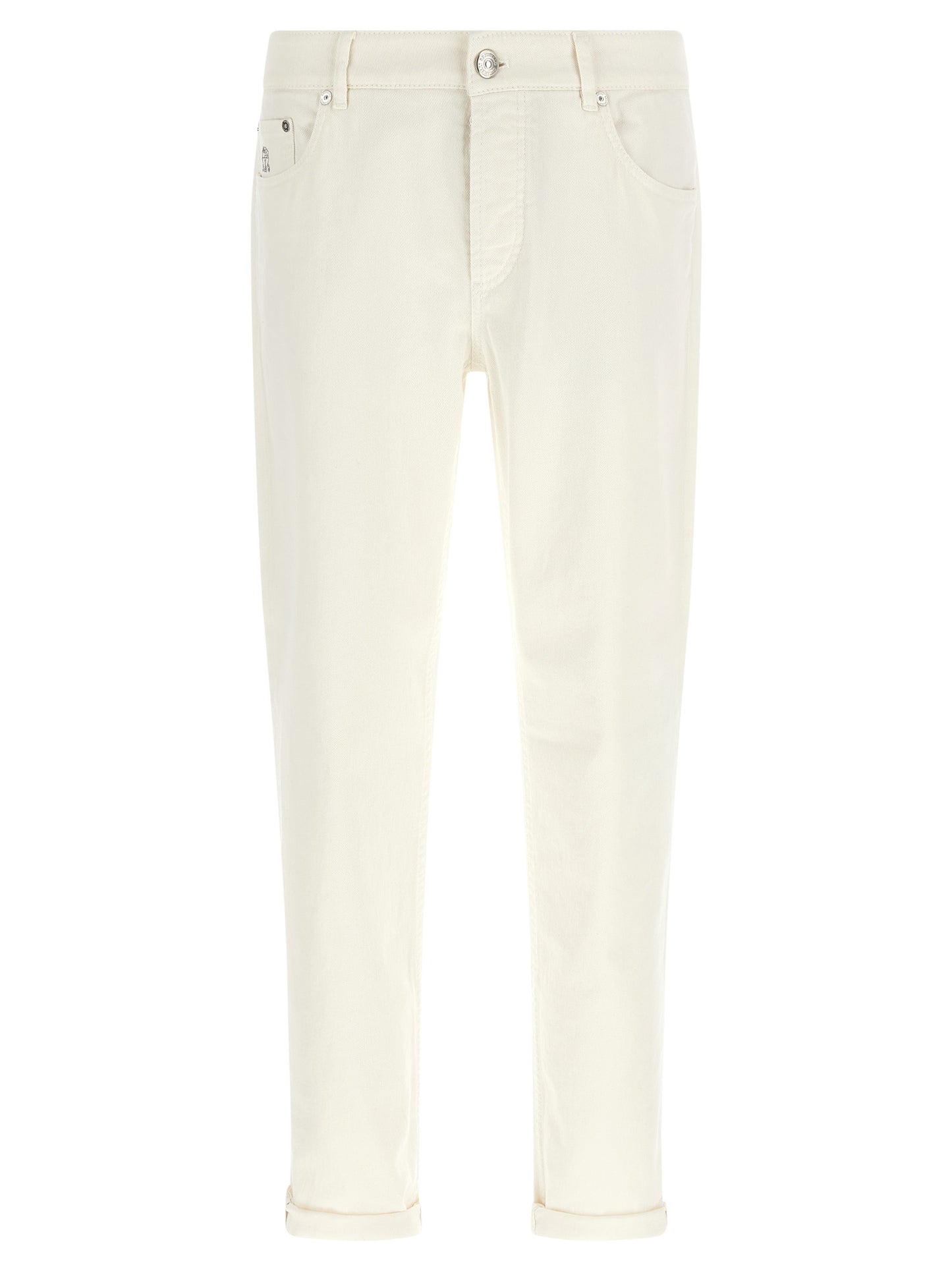 White Cotton Jeans Denim
