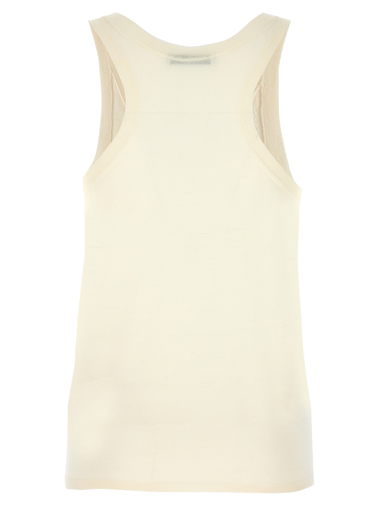 White Cashmere Tank Tops