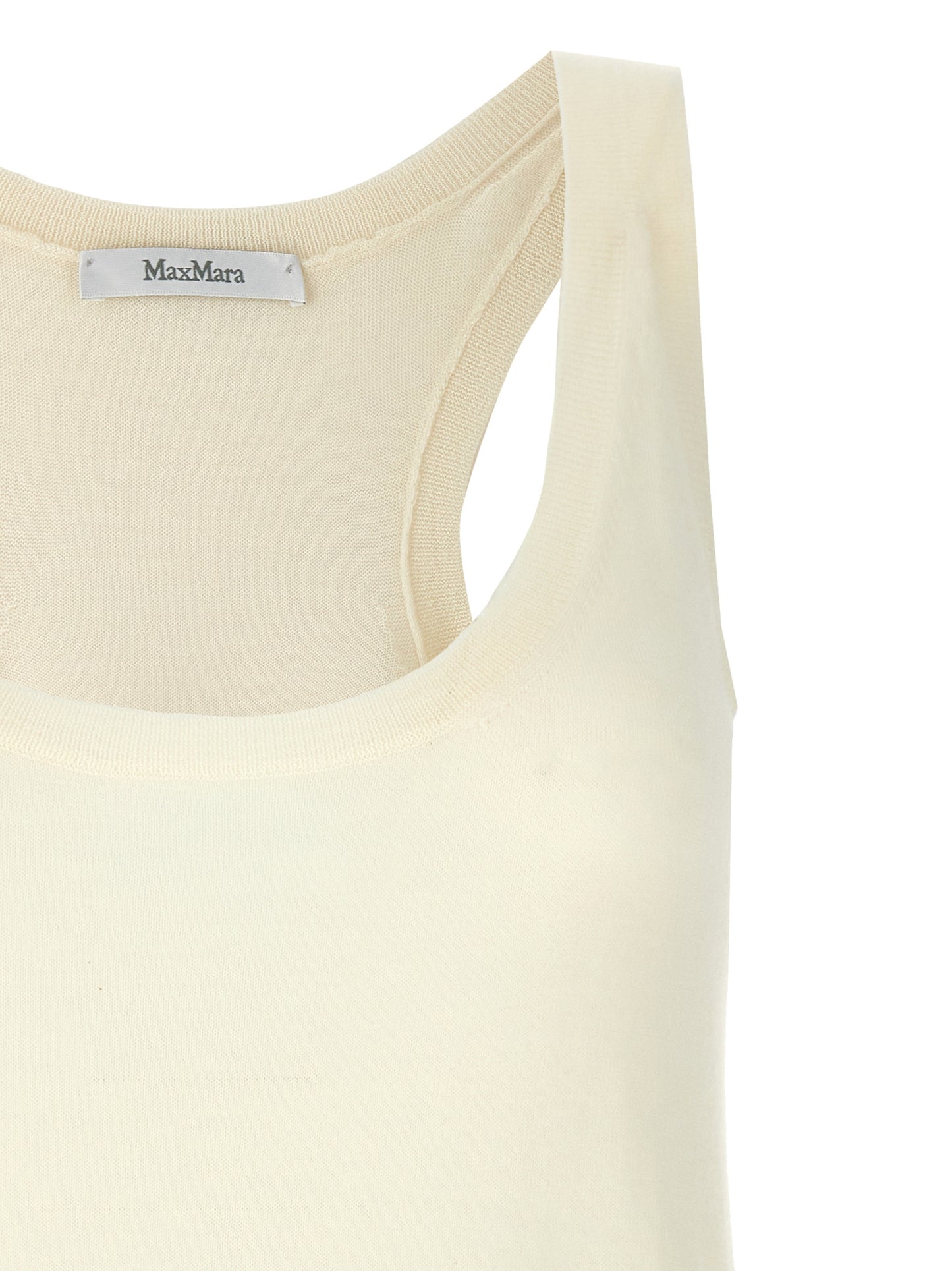 White Cashmere Tank Tops