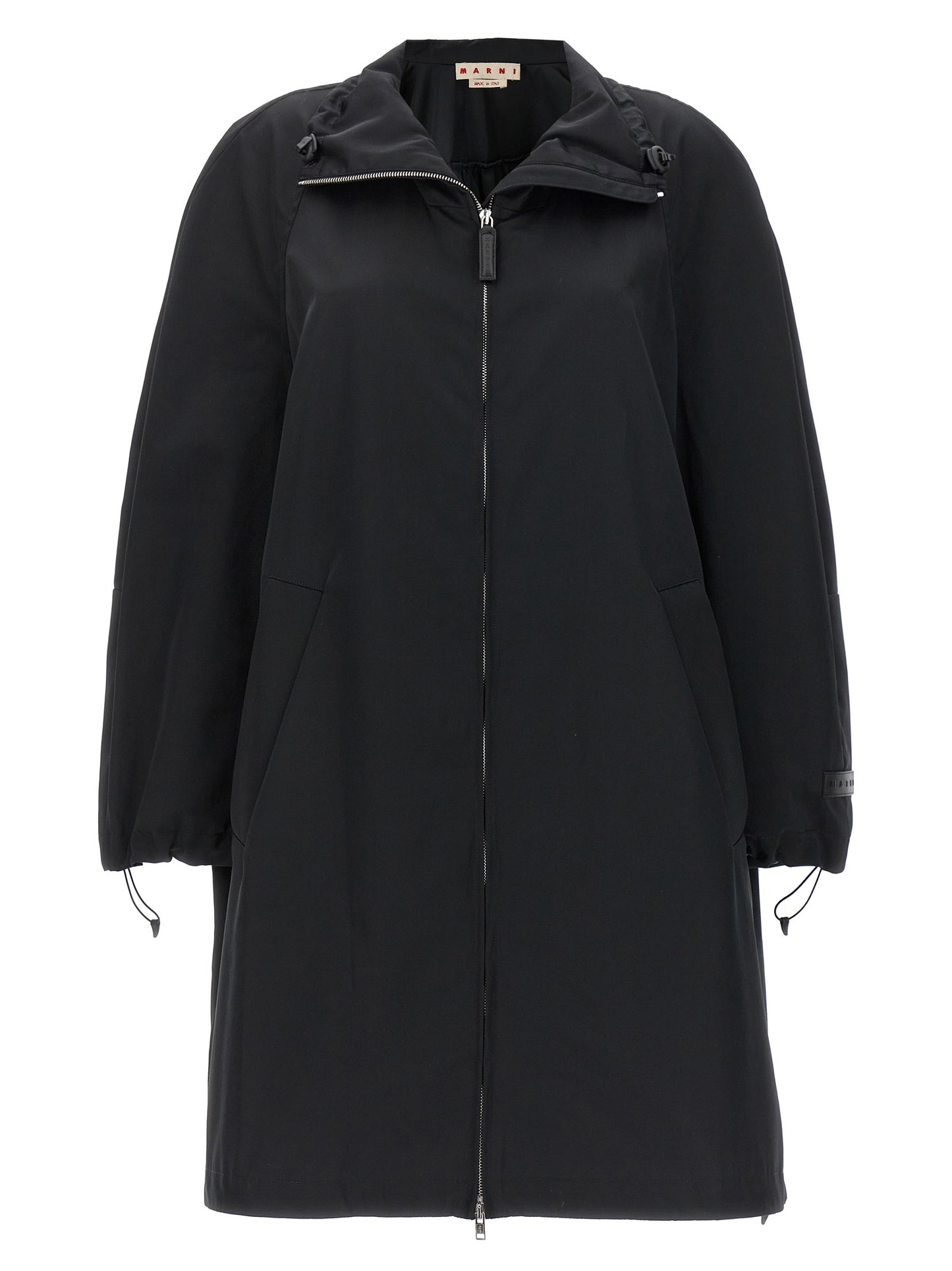 Black Polyester Parka