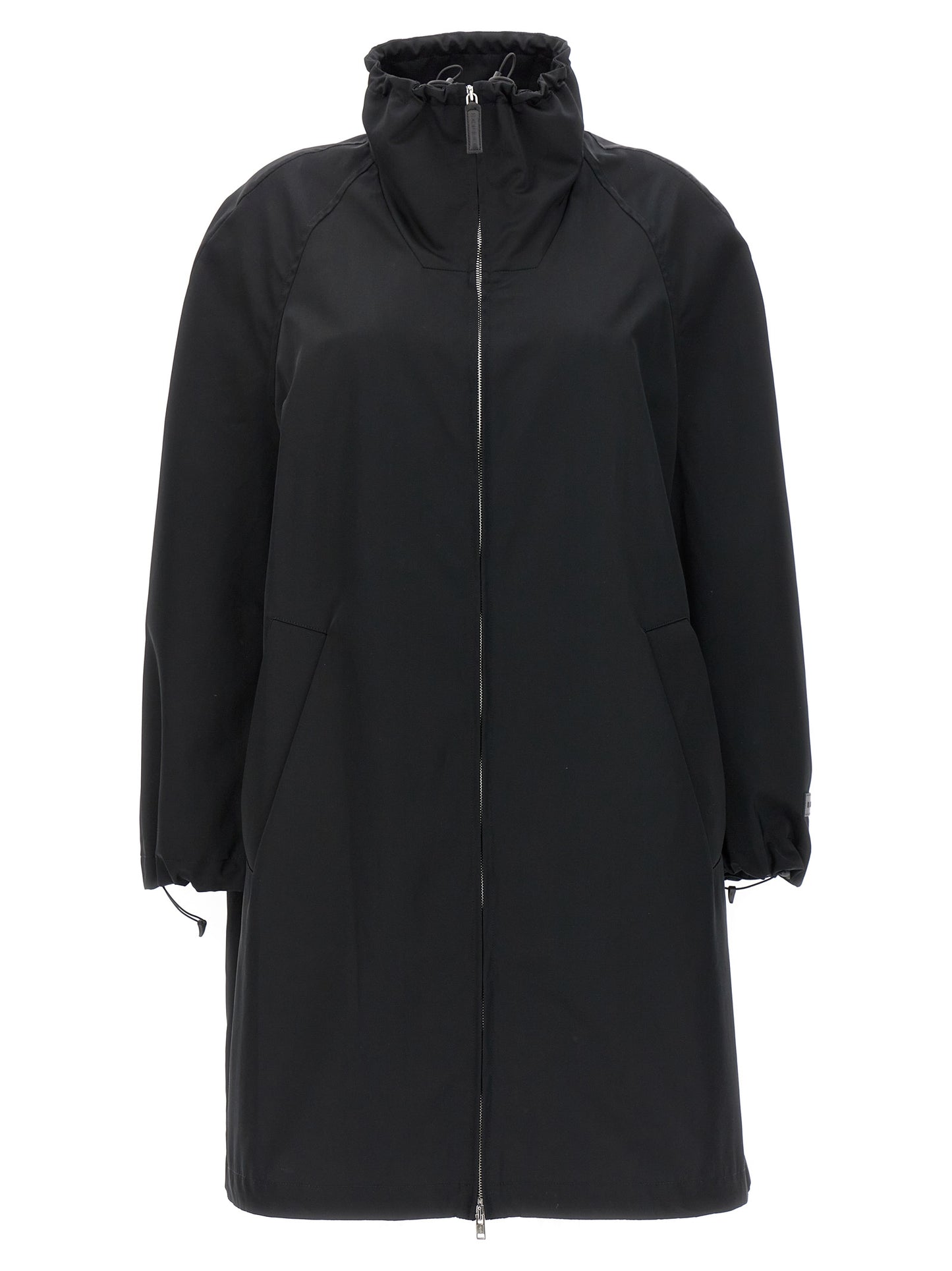 Black Polyester Parka