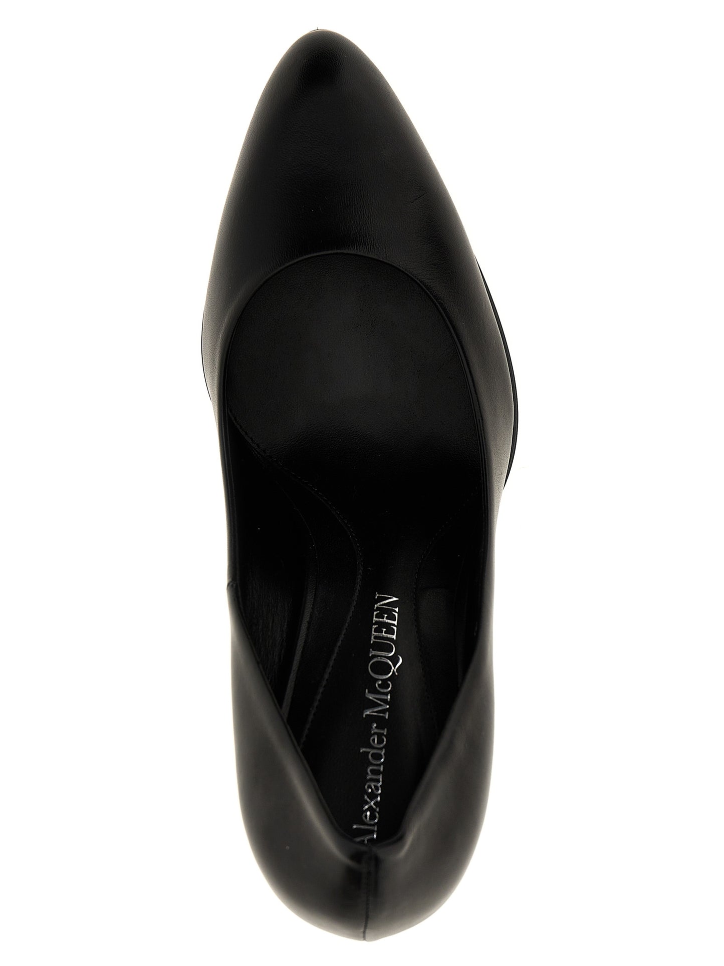 Black Lambskin High Heel Pumps