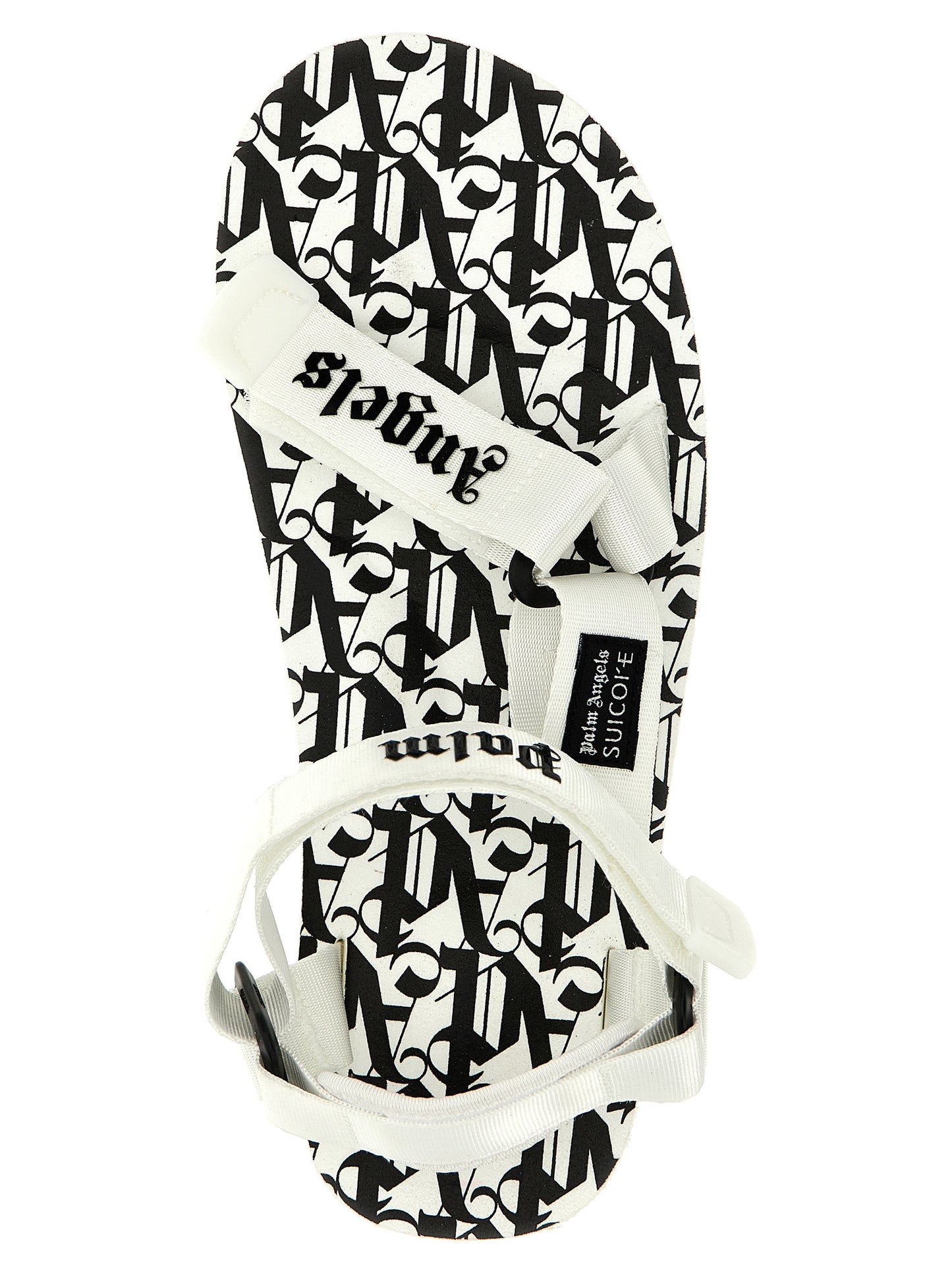 Bicolor Polyester Flat Sandals