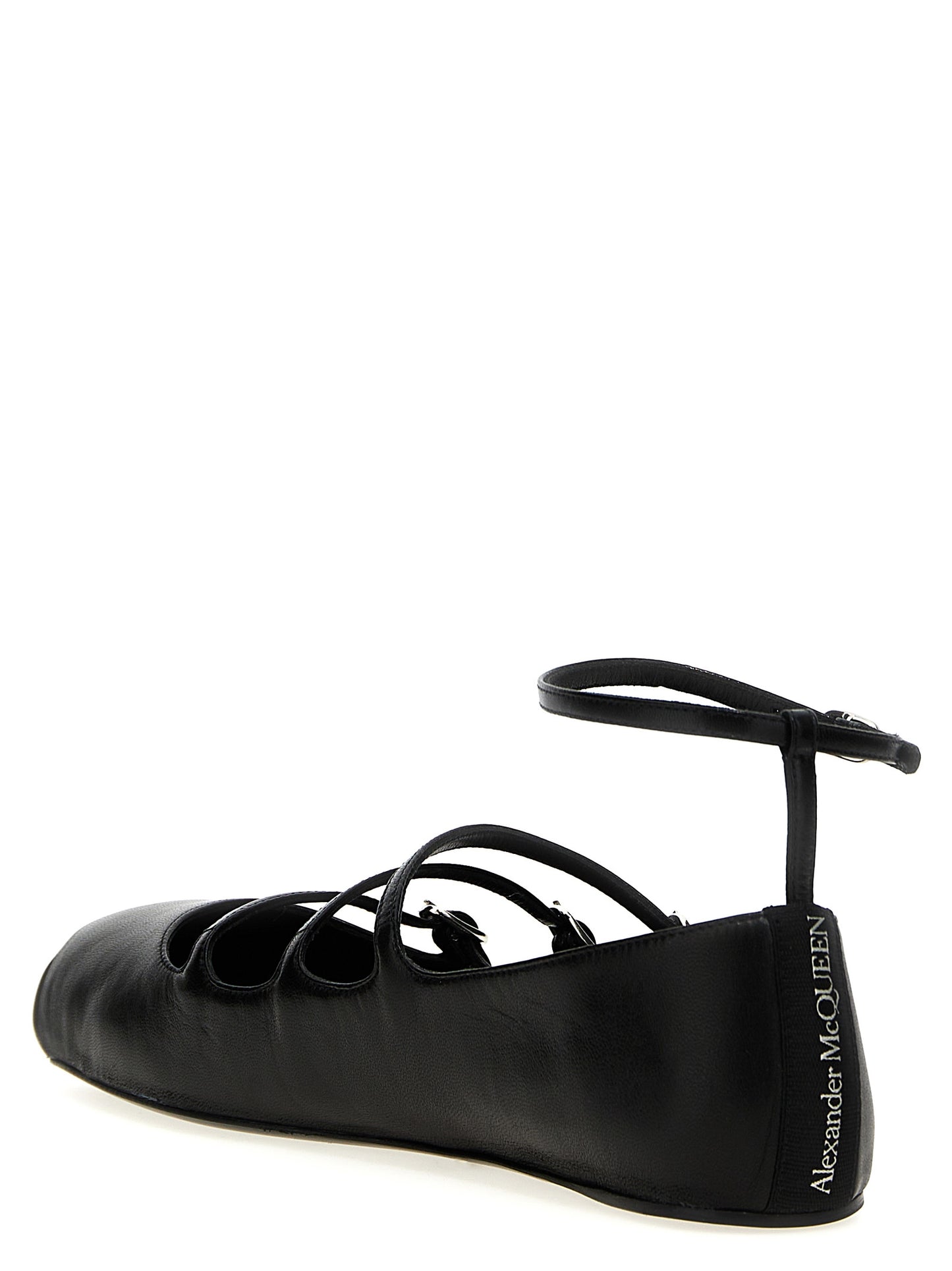 Black Calfskin Ballet Flats