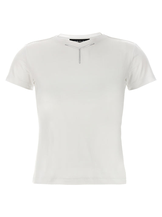 White Viscose T-Shirt