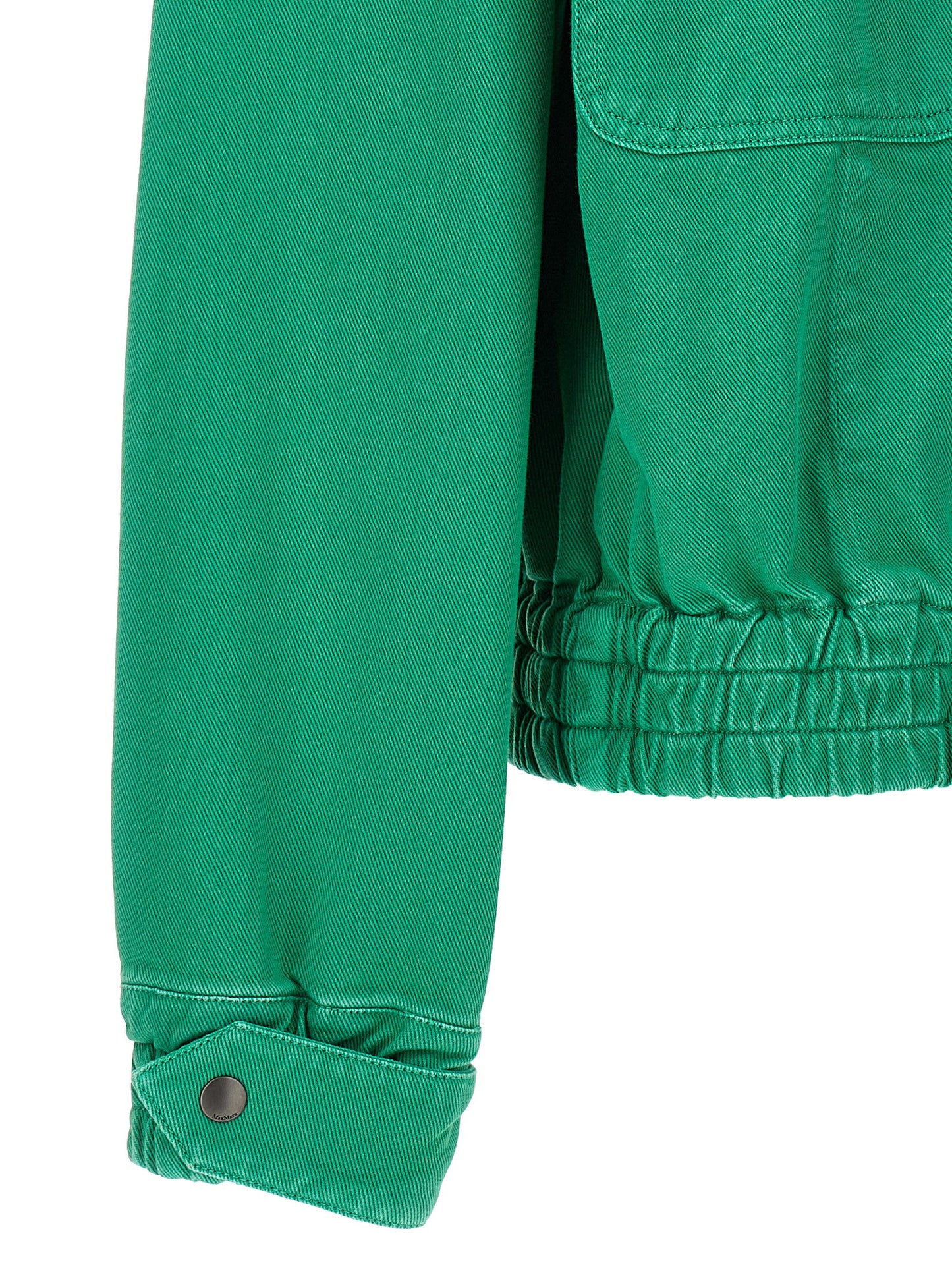 Bicolor Cotton Full-Length Jacket