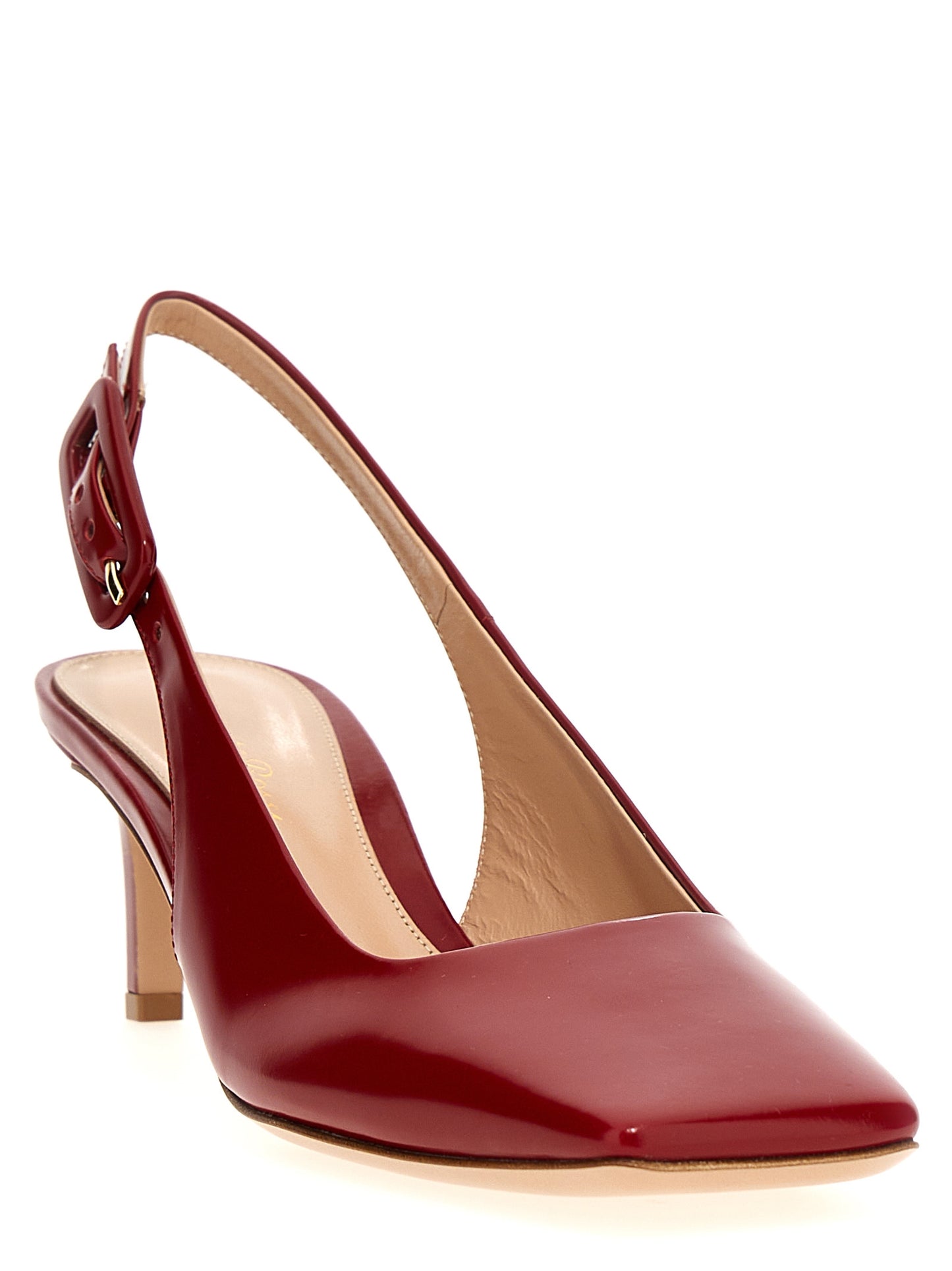 Multicolor Goatskin Mid Heel Pumps