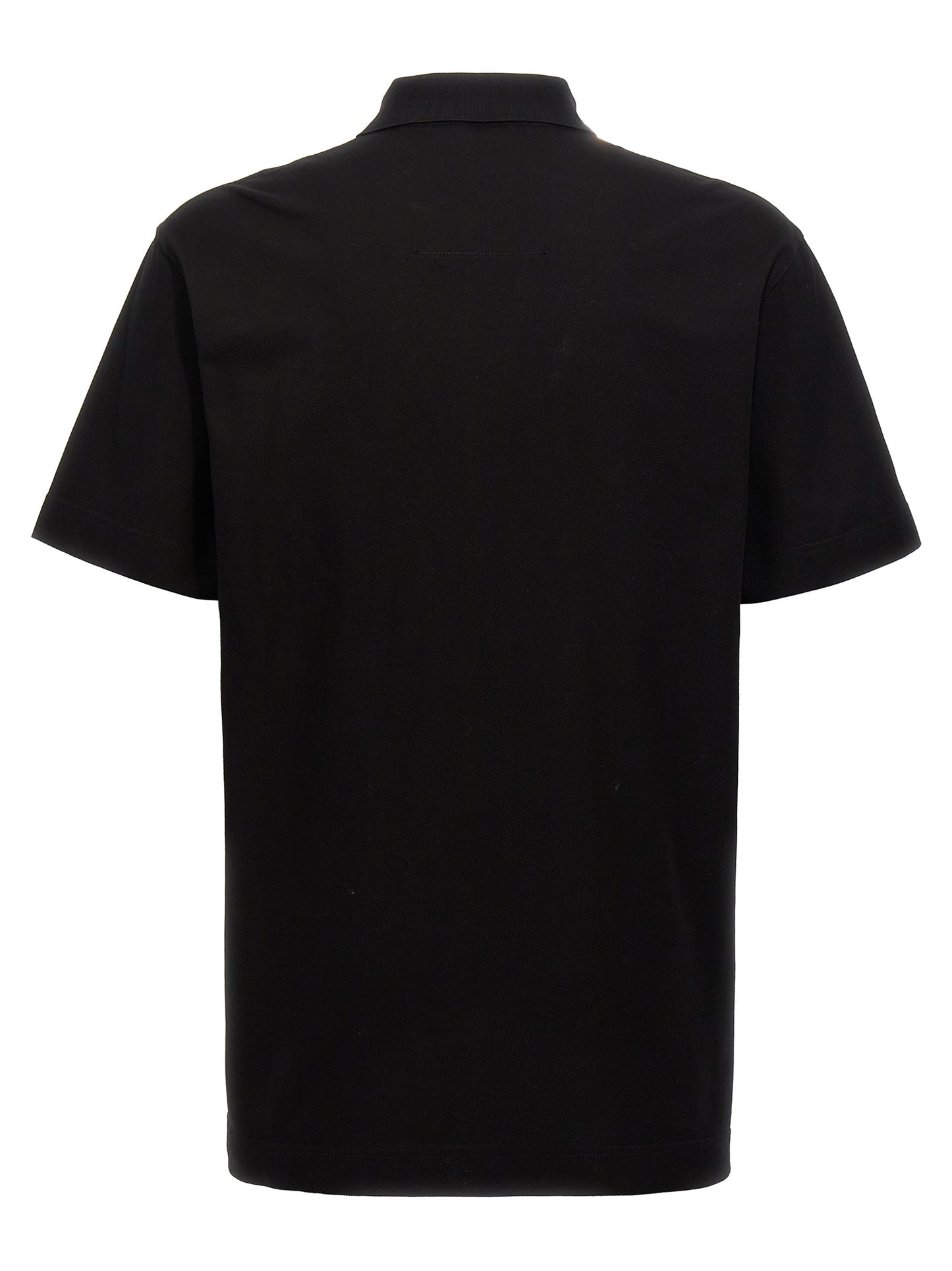 Black Cotton Polo Shirt
