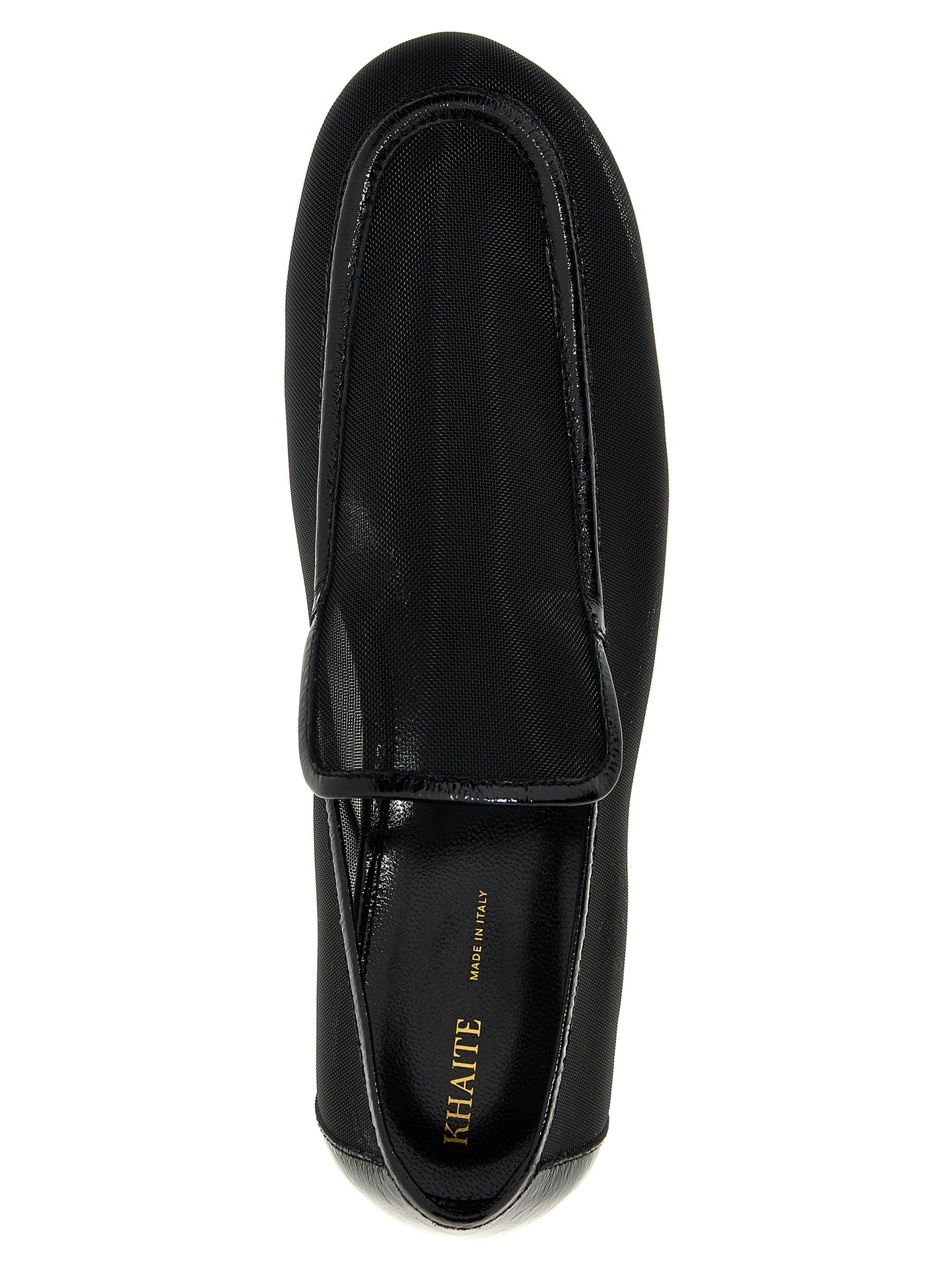 Black Polyamide Slip-On Loafers