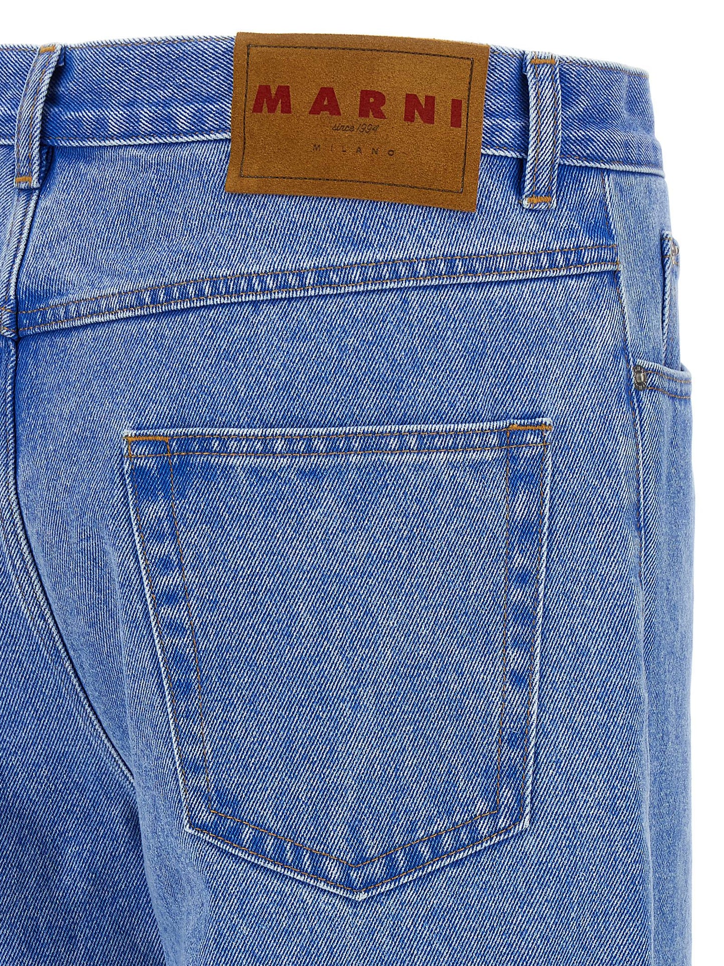 Blue Cotton Jeans Denim