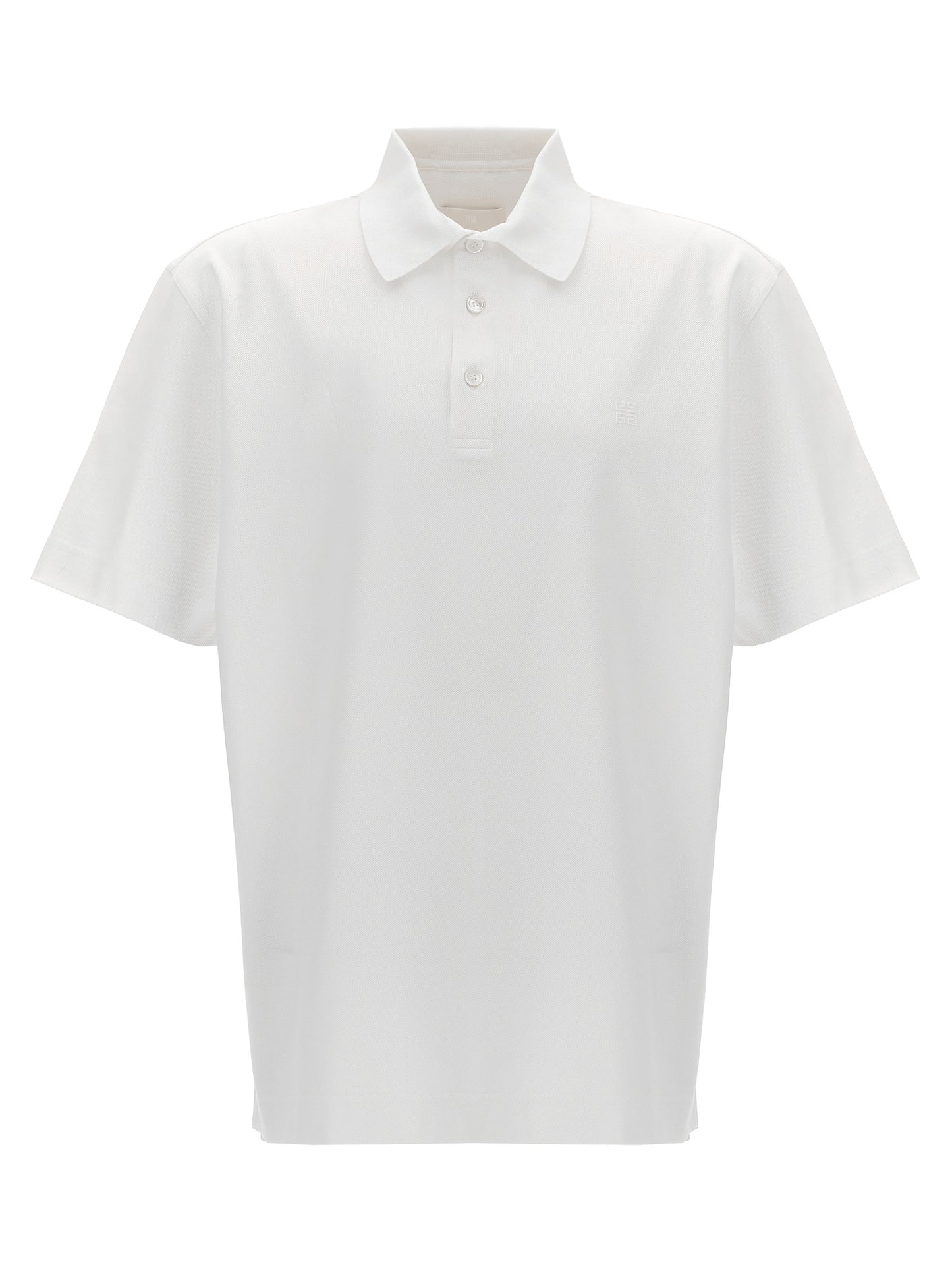 White Cotton Polo Shirt