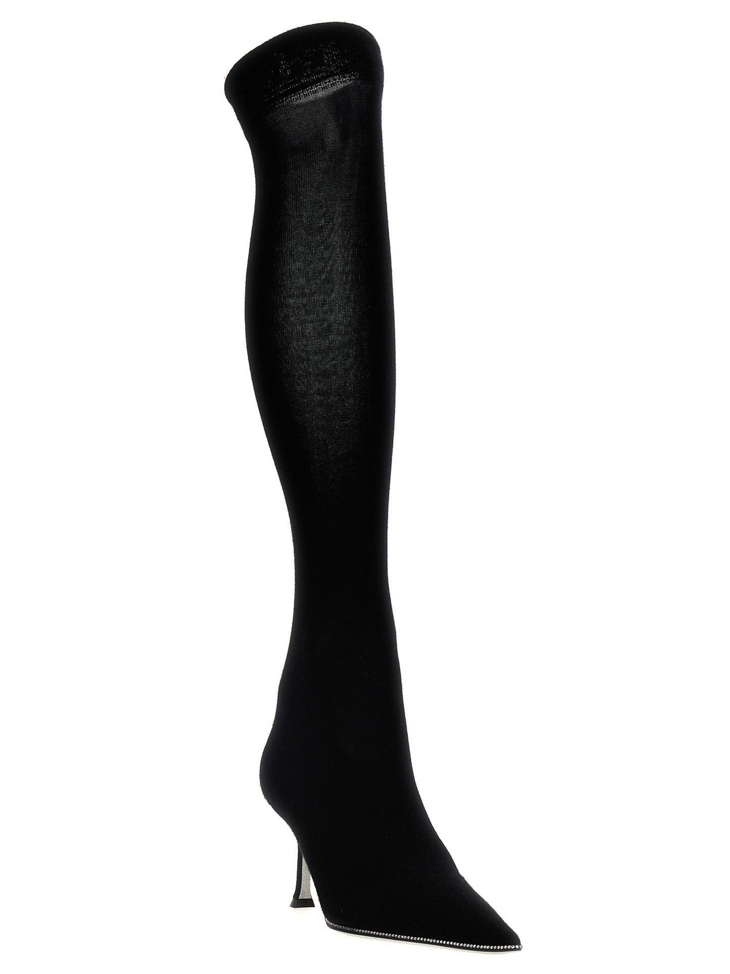 Black Leather Over The Knee