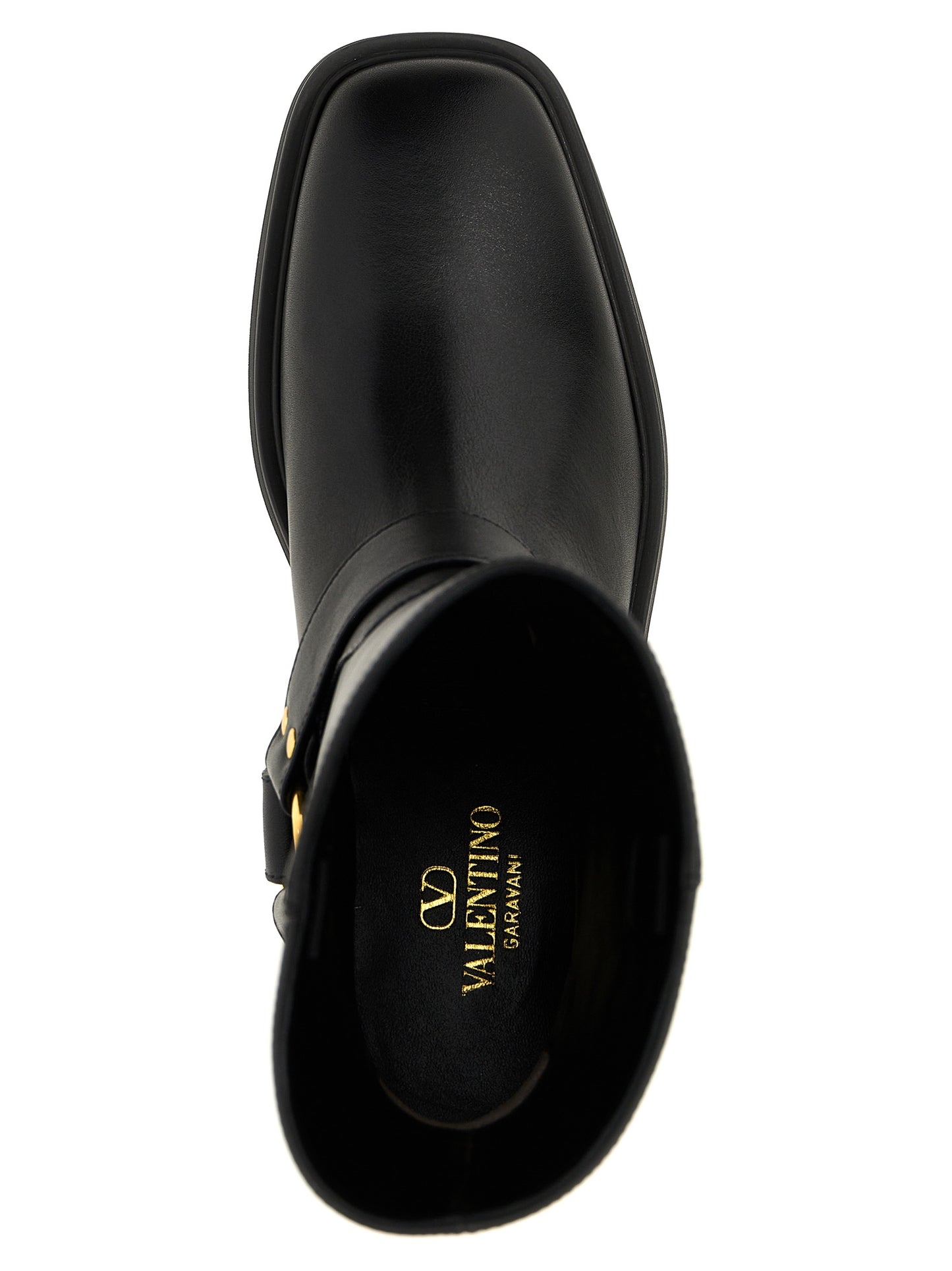 Black Calfskin Ankle Boots