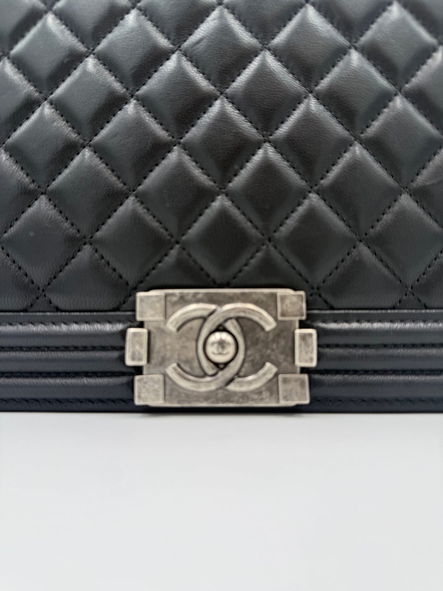 Bicolor Leather Handbag