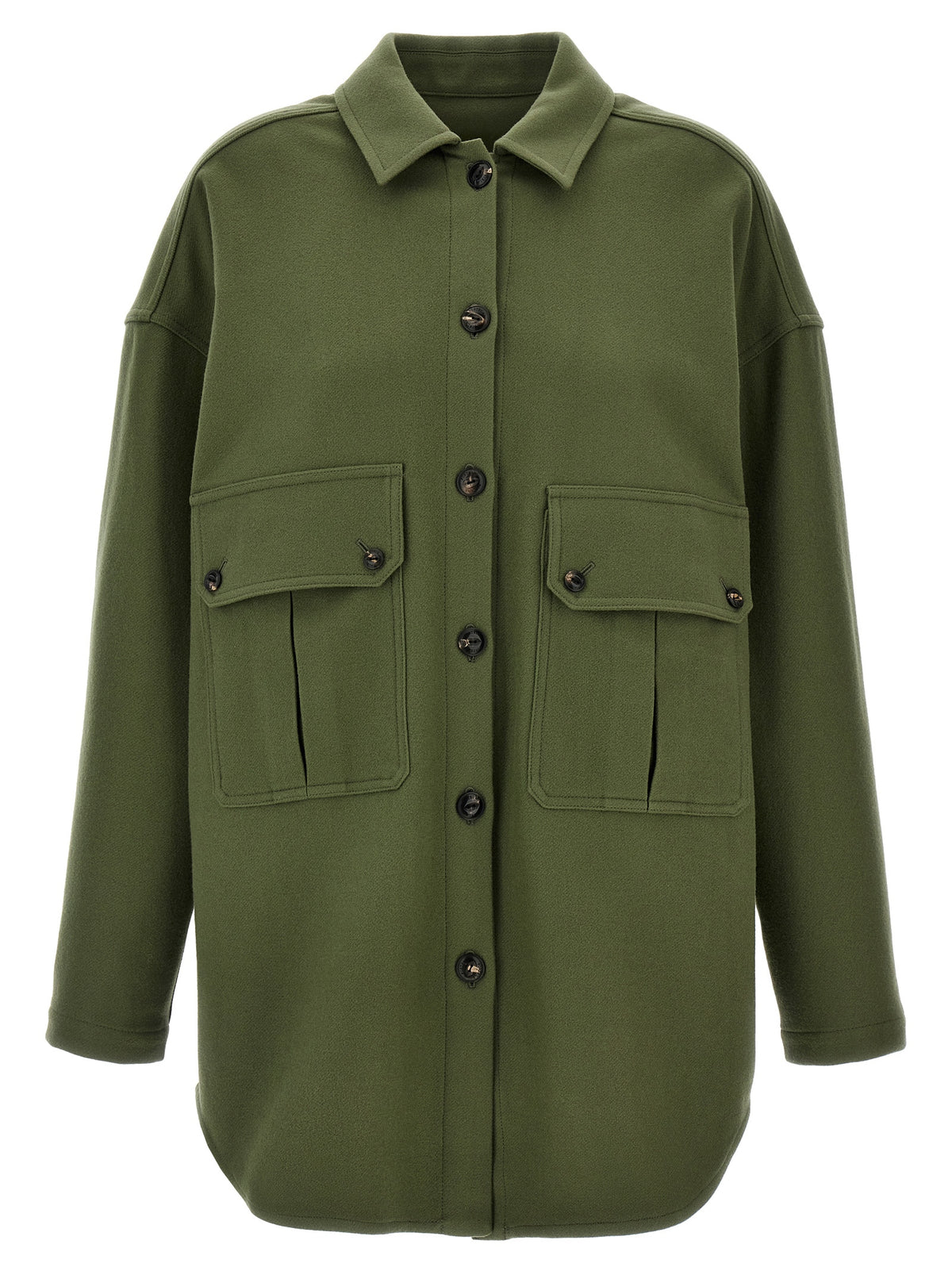 Bicolor Virgin Wool Blouse