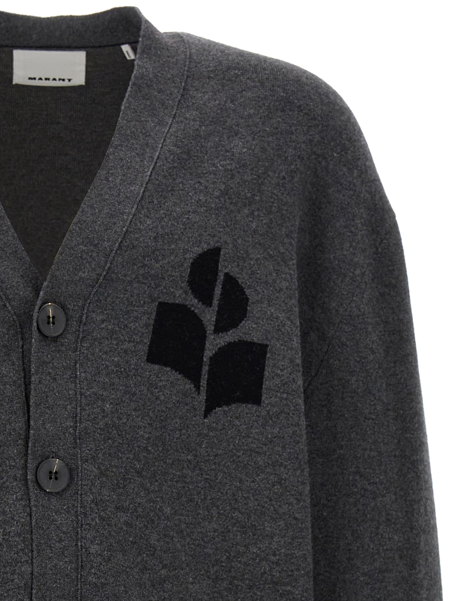 Gray Cotton Cardigan