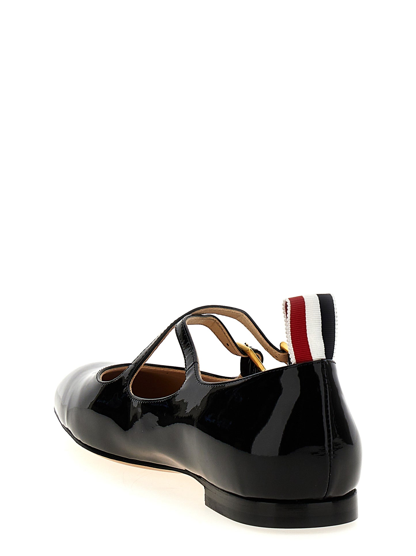 Black Lamb Leather Ballet Flats