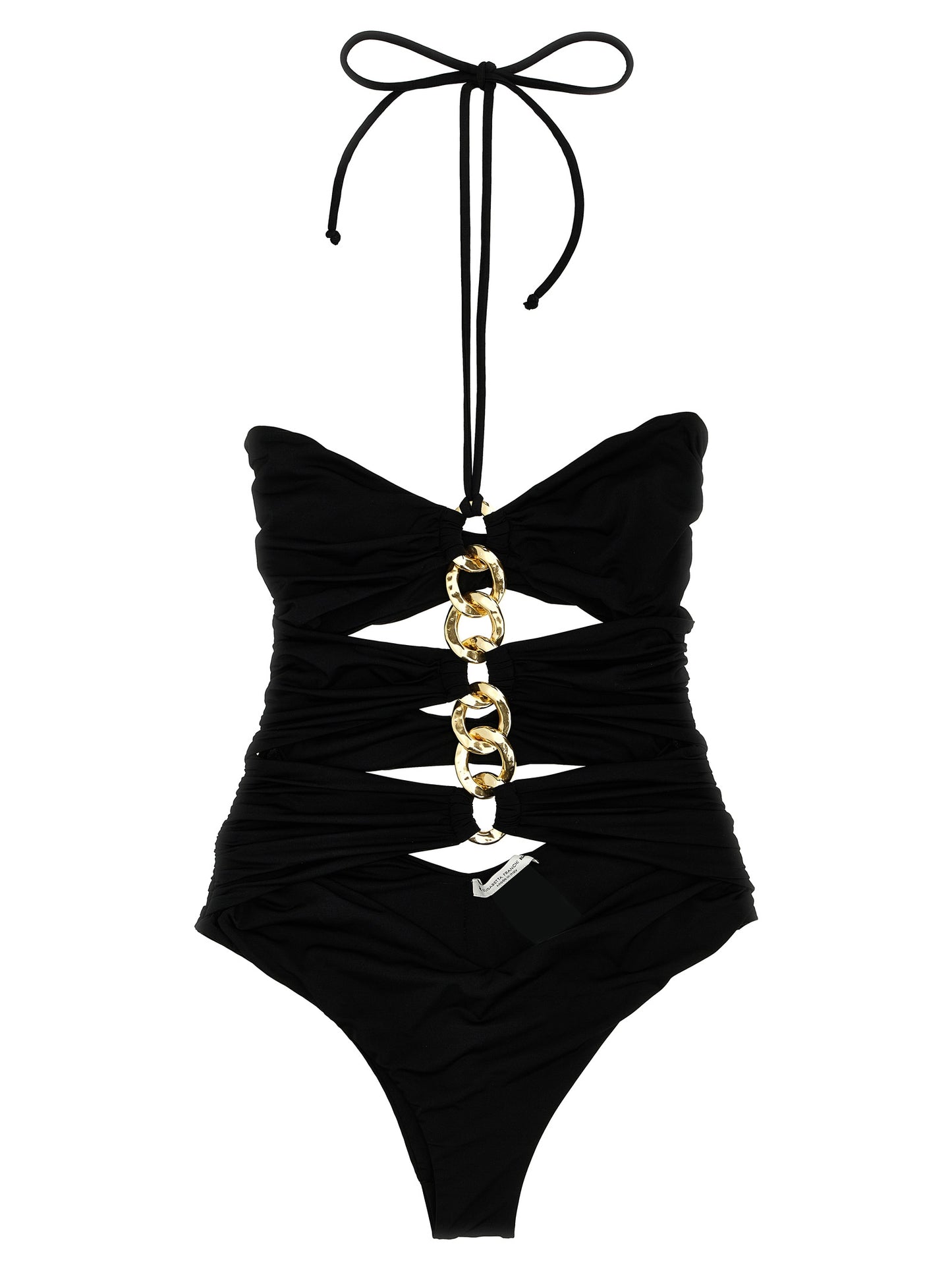 Black Polyamide One-Piece Swimsuit