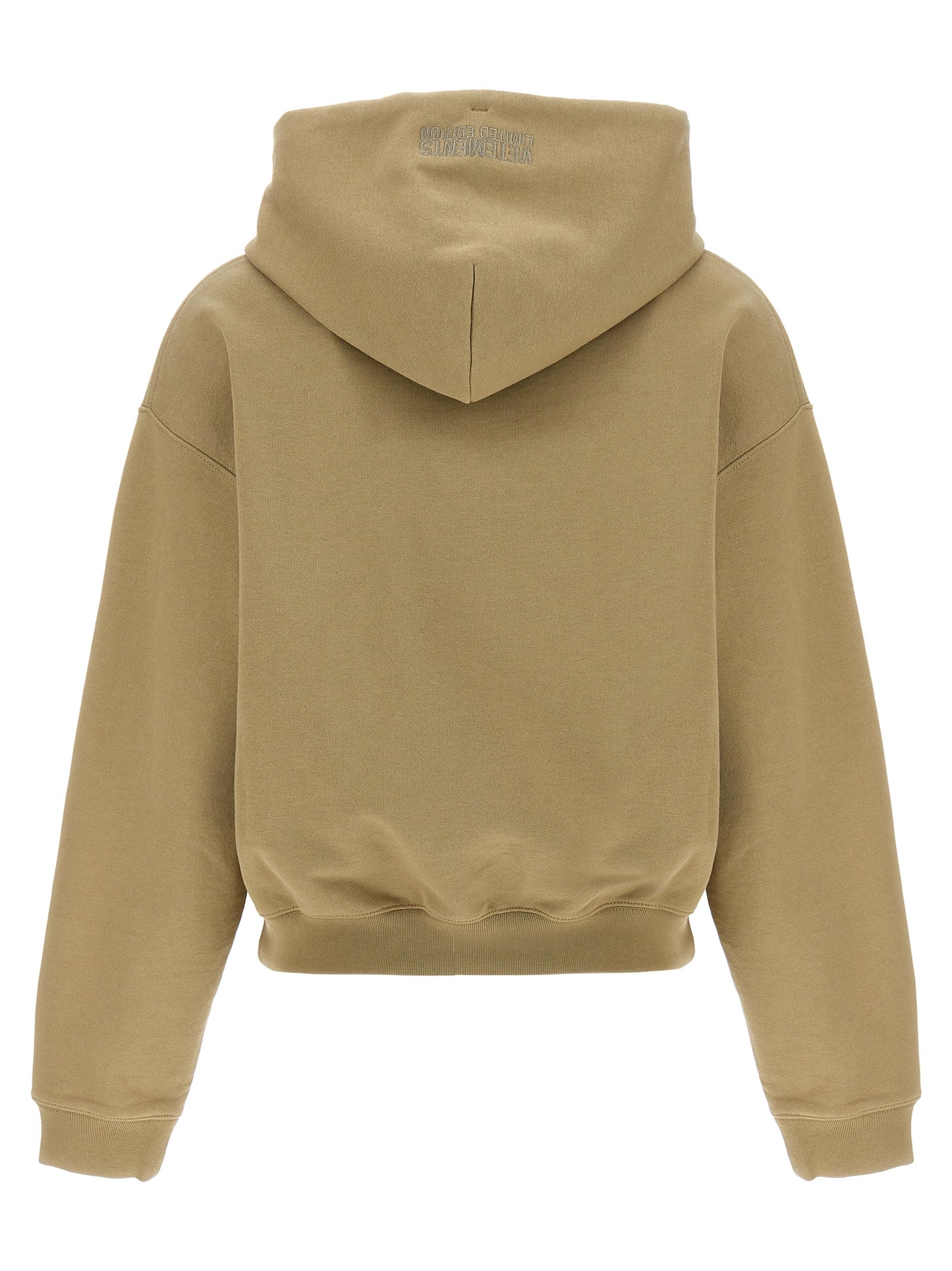 Beige Cotton Hoodie