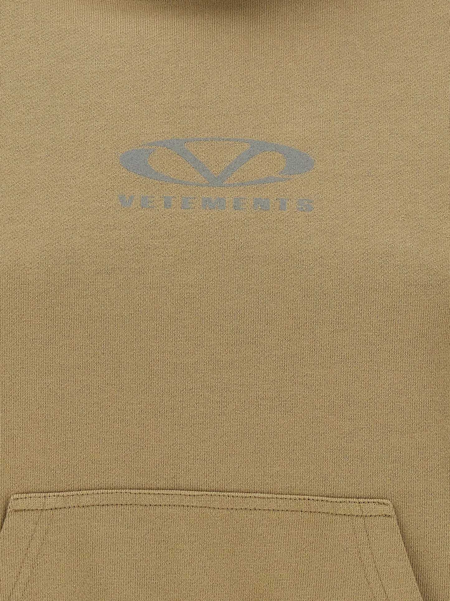 Beige Cotton Hoodie