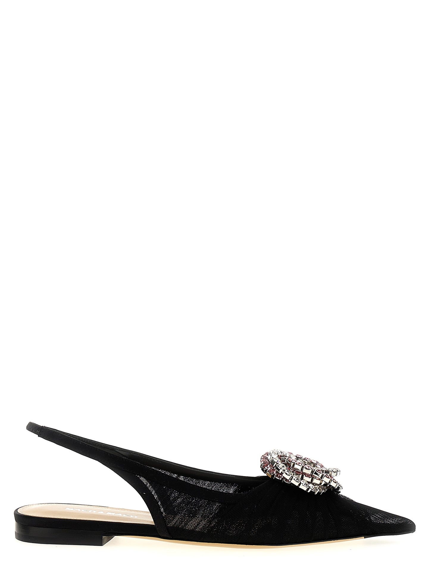 Black Polyamide Ballet Flats