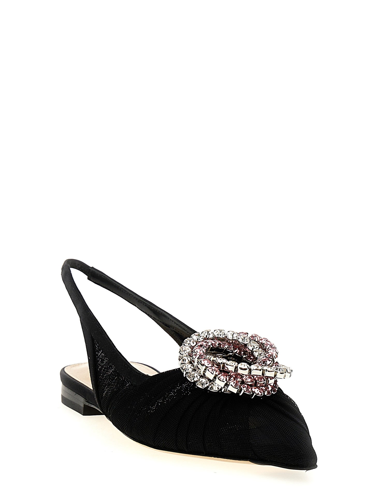 Black Polyamide Ballet Flats