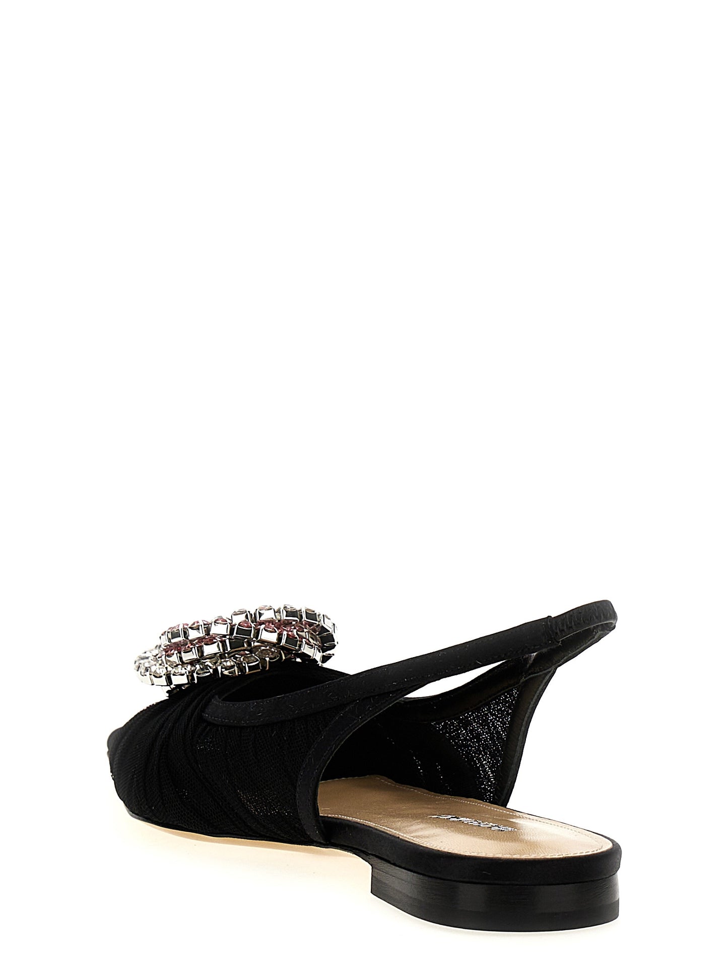 Black Polyamide Ballet Flats