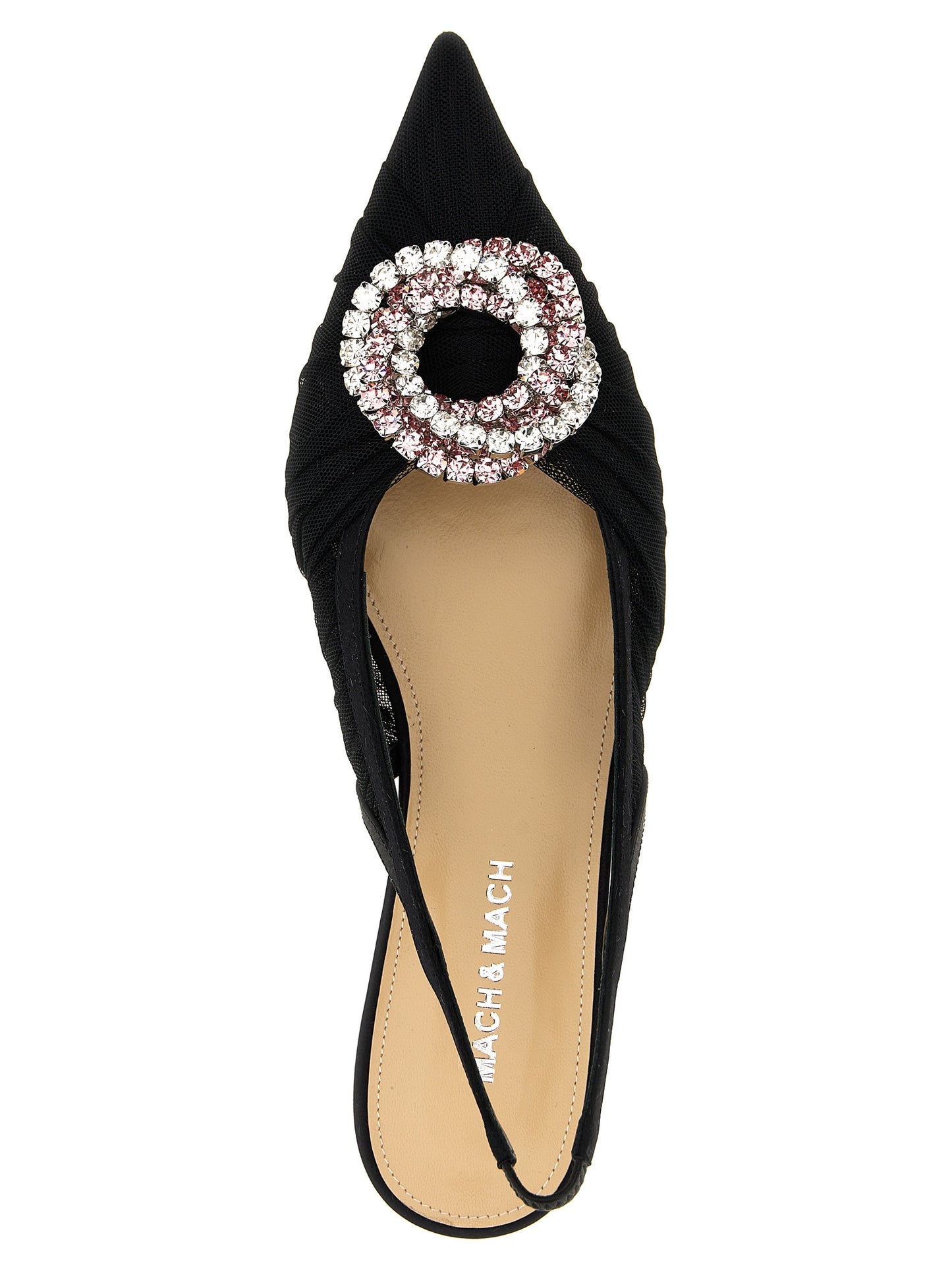 Black Polyamide Ballet Flats