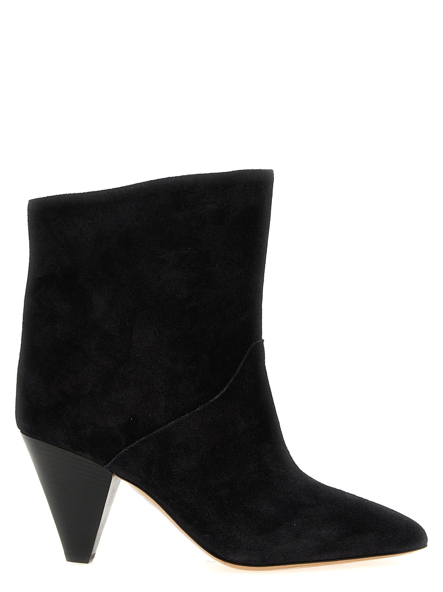 Black Calfskin Ankle Boots