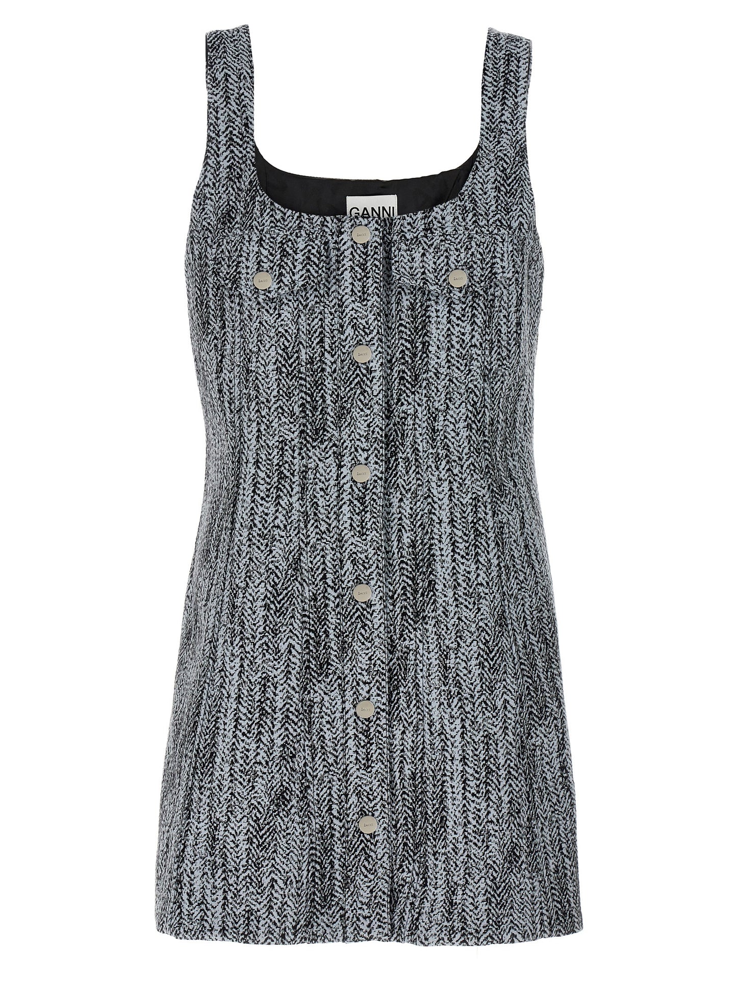 Multicolor Cotton Short Dress