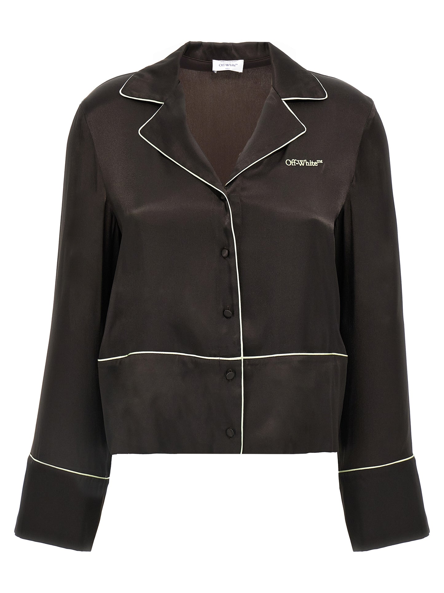 Black Acetate Blouse