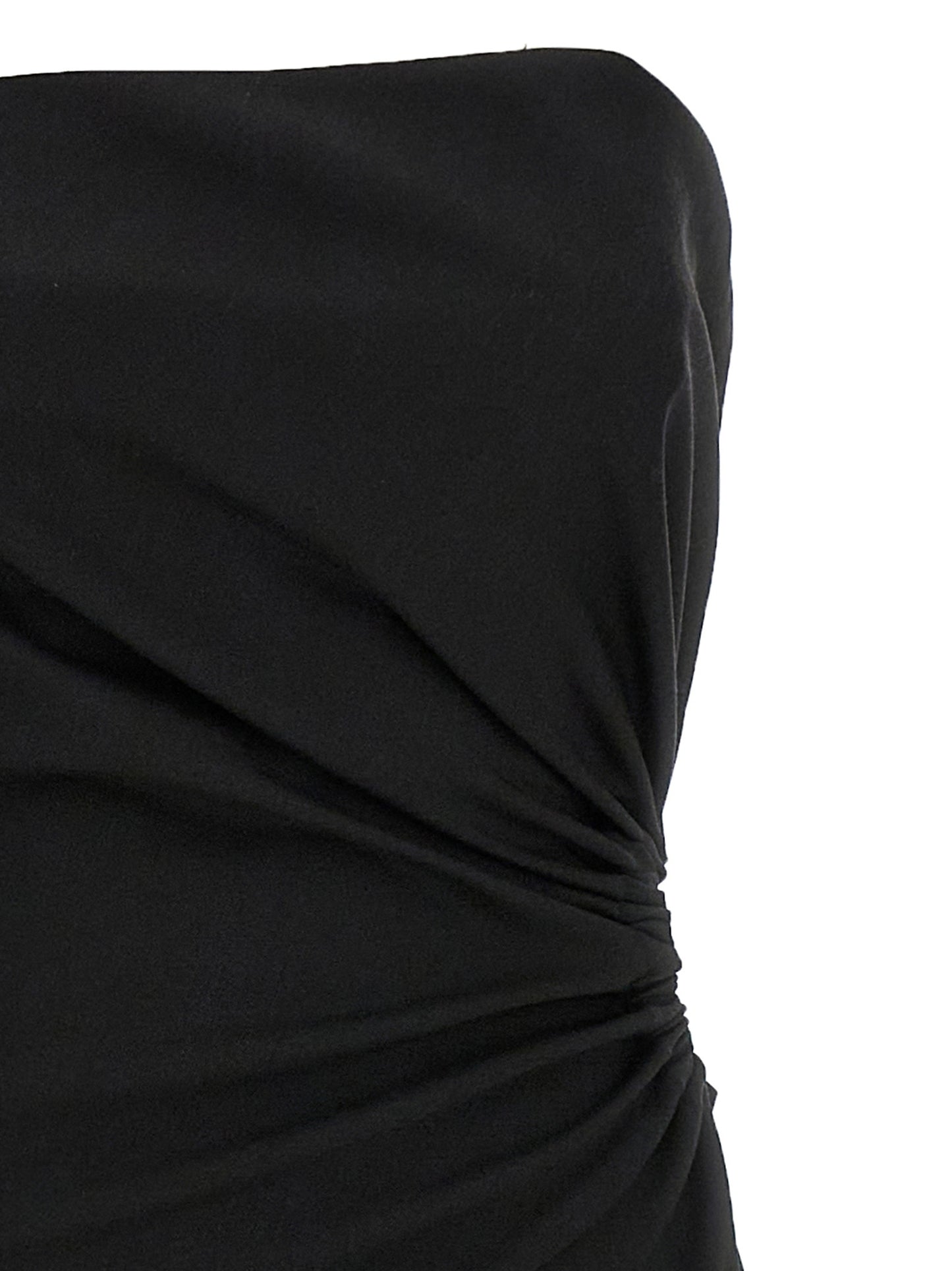 Black Virgin Wool Long Dress