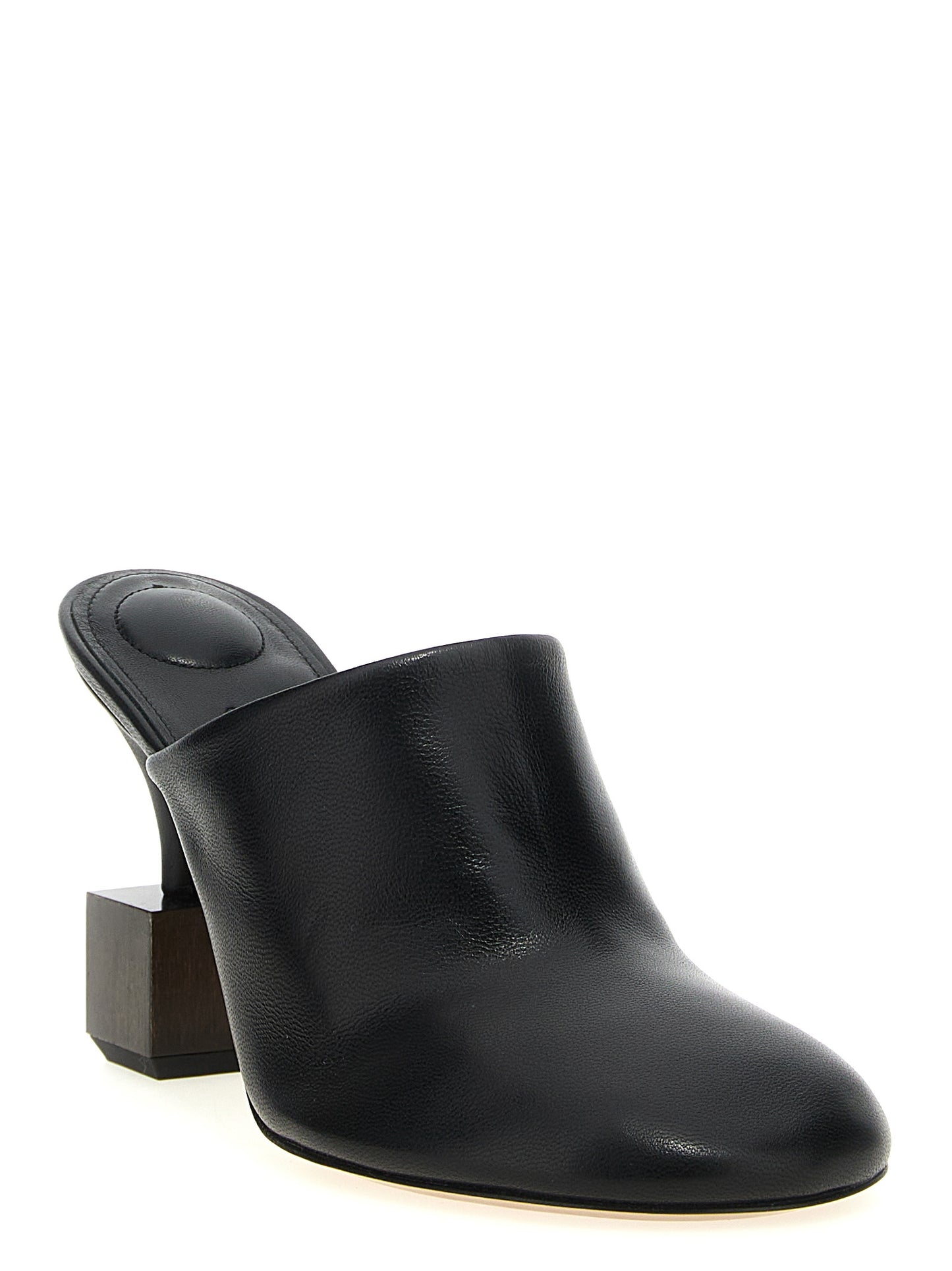 Black Lamb Leather High Heel Pumps
